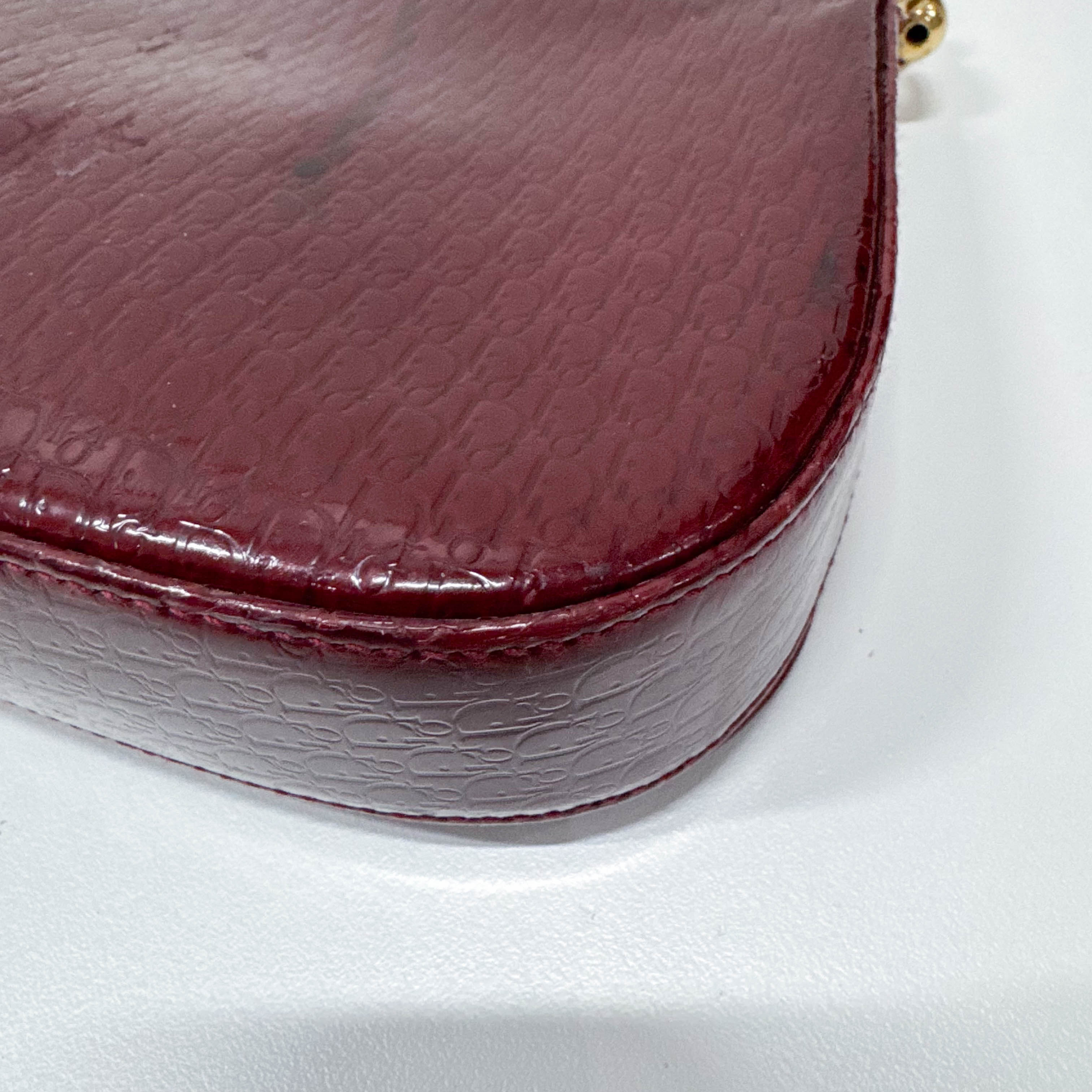 Limited Edition Malice Pearl Red Patent Leather Shoulder Bag