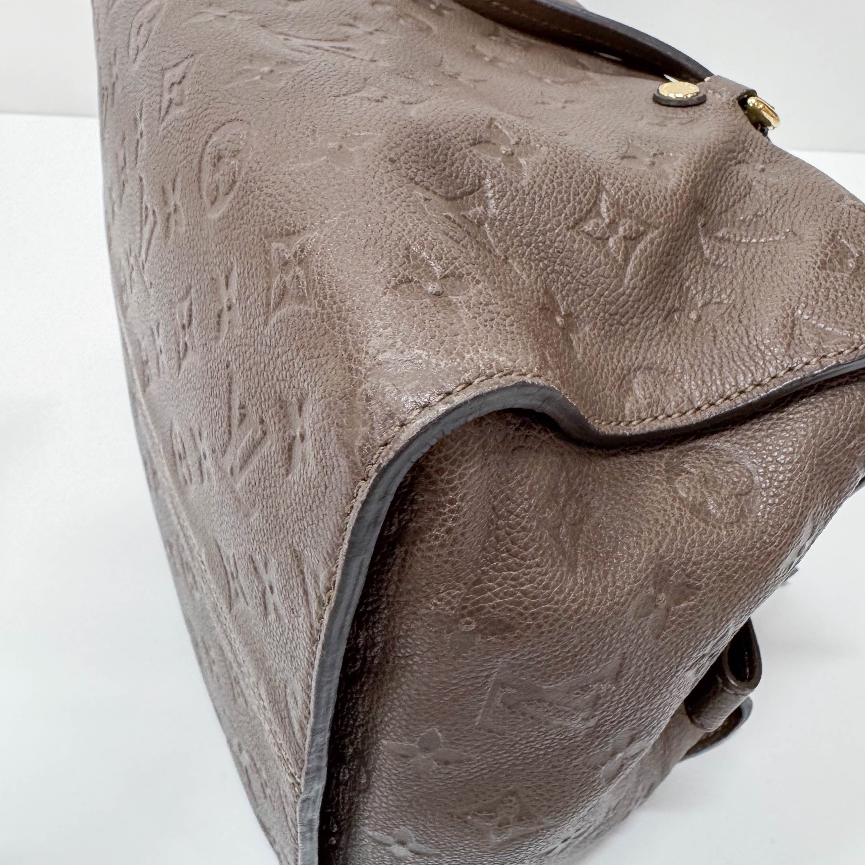 Empreinte Inspire Taupe Monogram Shoulder Bag
