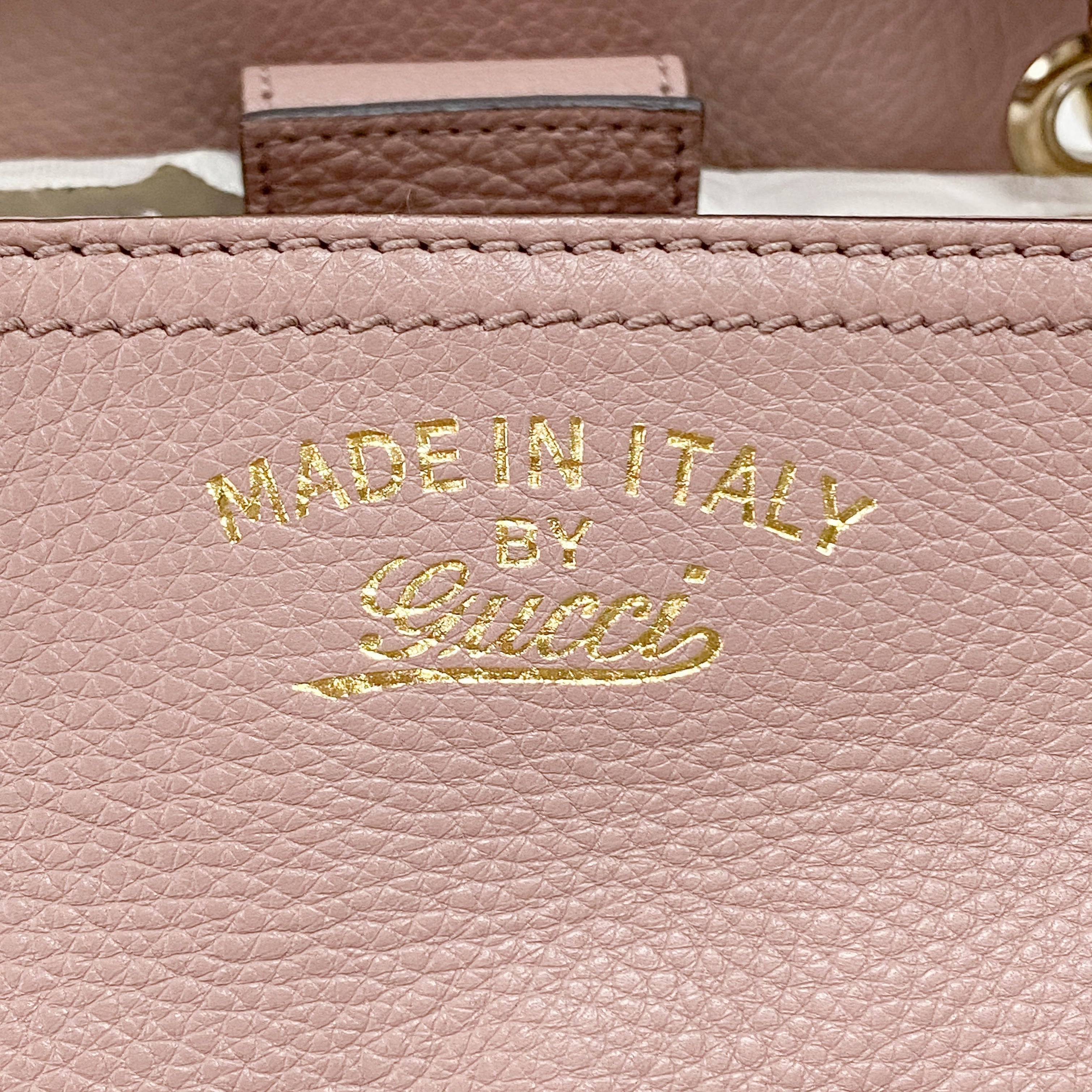 Bamboo Shopper Pink Leather Two Way Bag