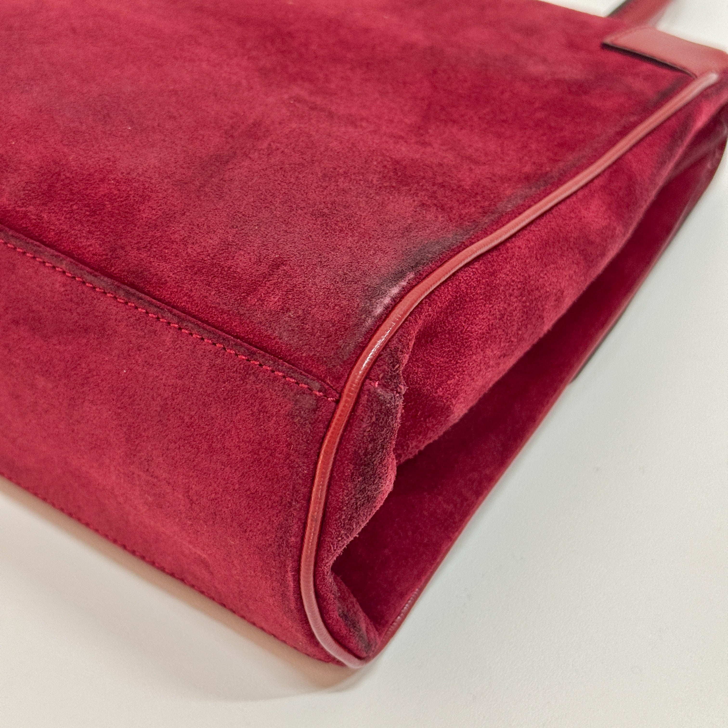 Red Suede Handbag