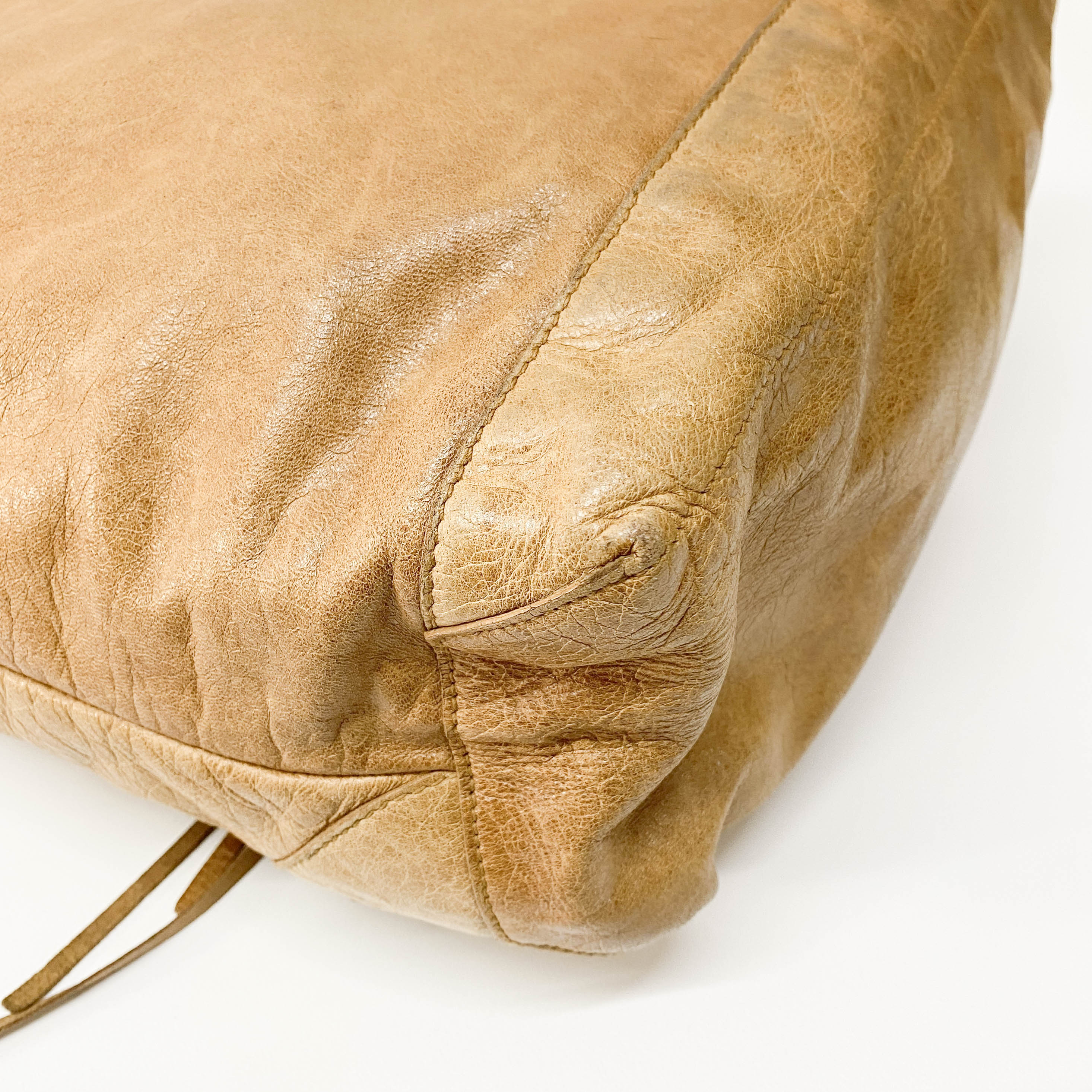 The Day Brown Calfskin Leather Hobo Bag