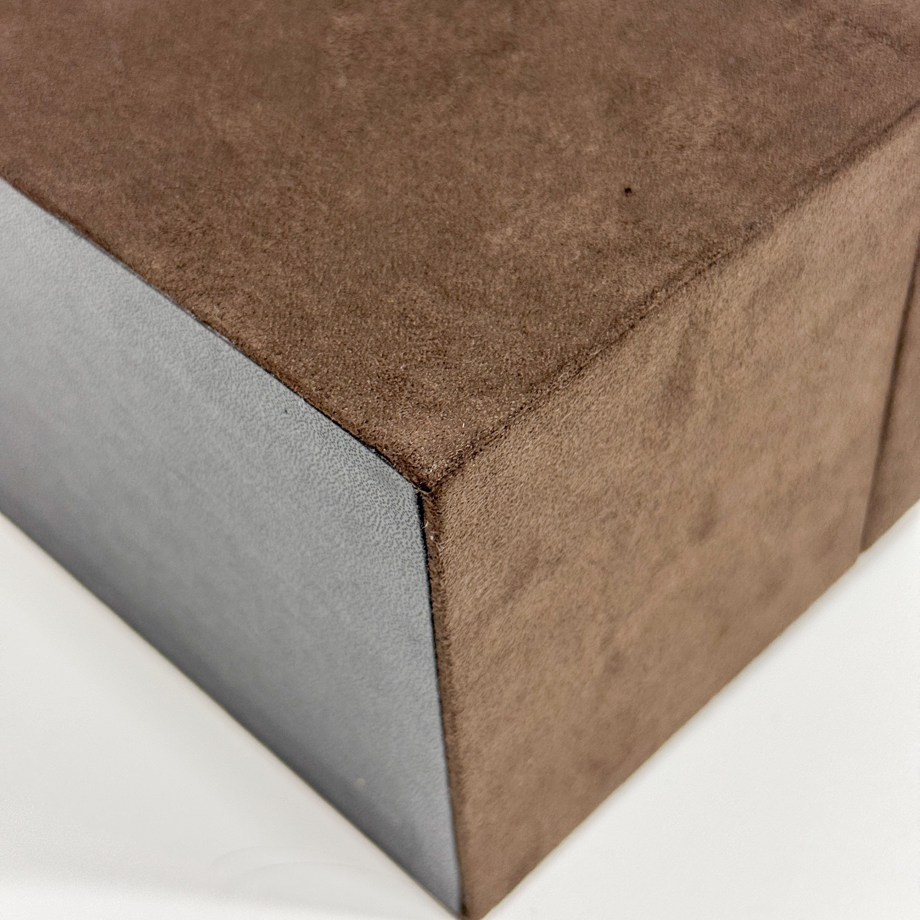 Brown Suede Makeup/Vanity Bag