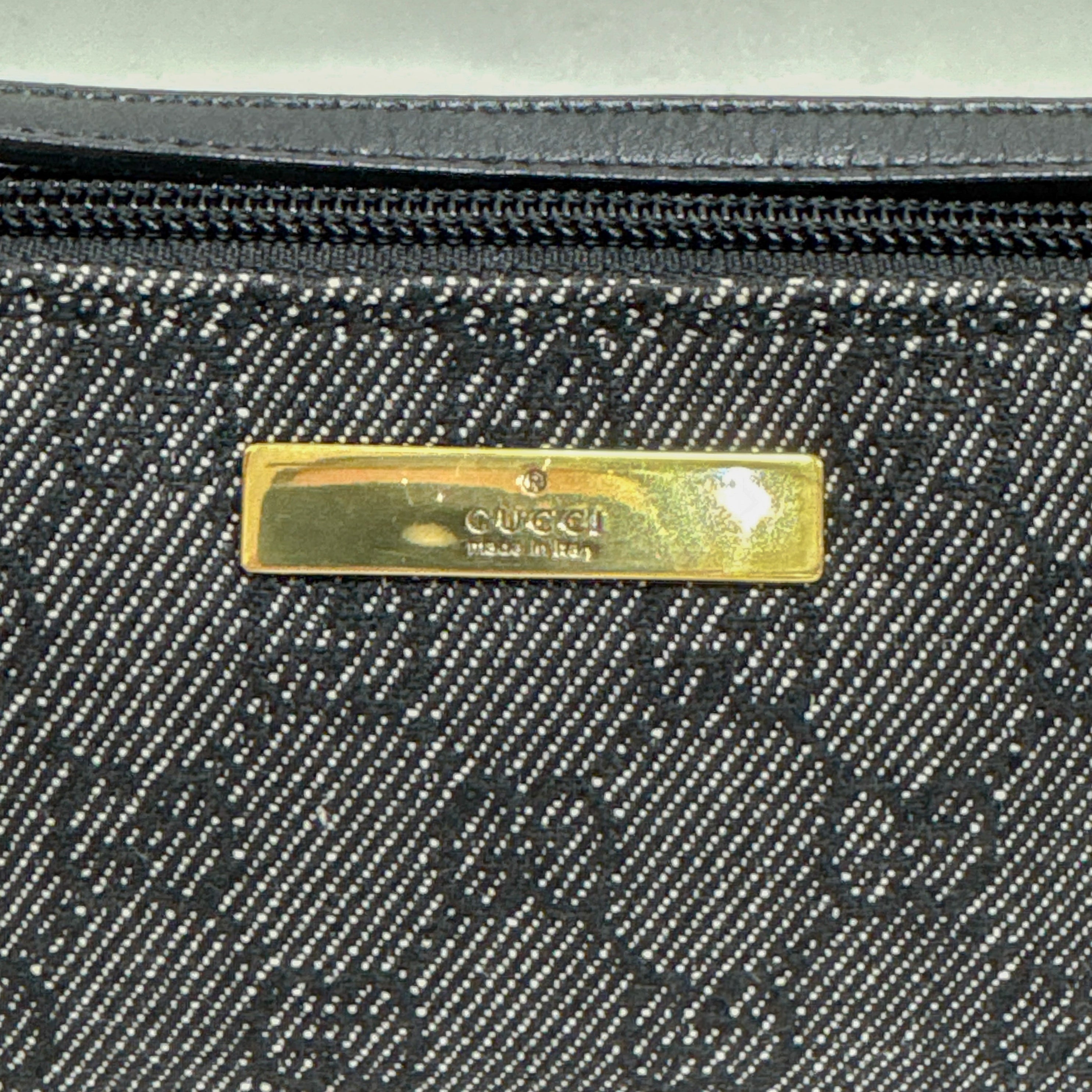 GG Canvas Black Pouch Bag