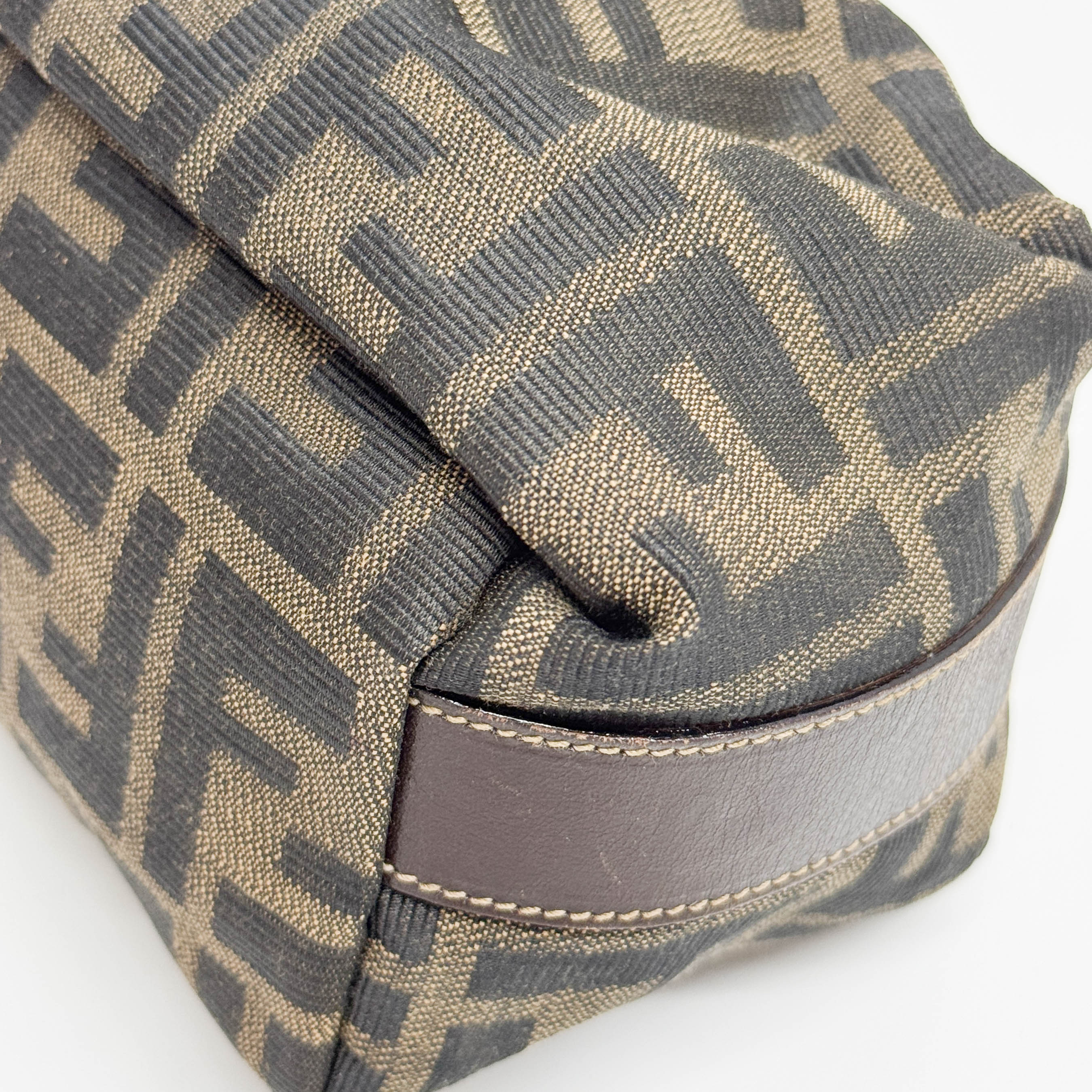 Zucca Brown Canvas Pouch
