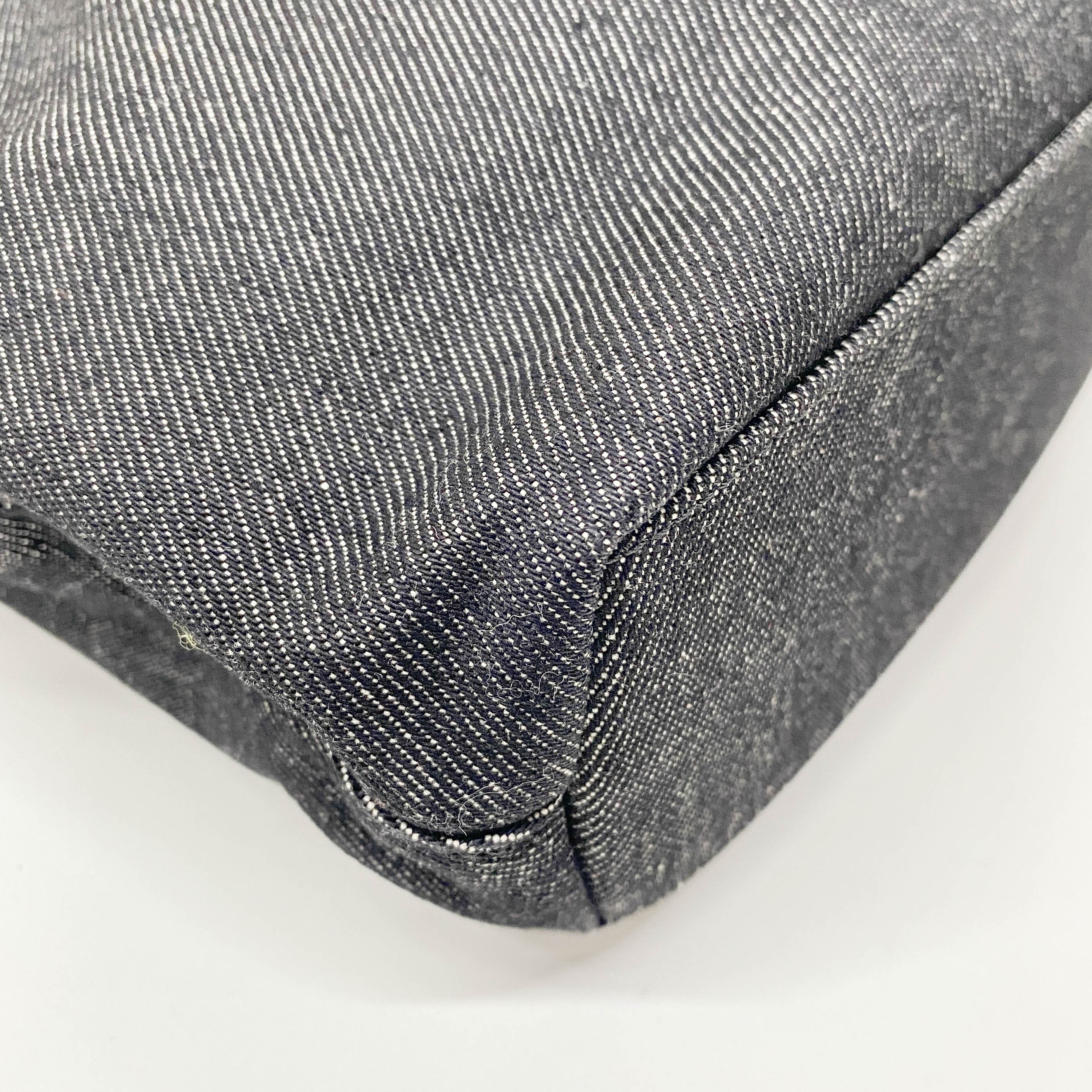 Malice Pearl Black Denim Hand Bag