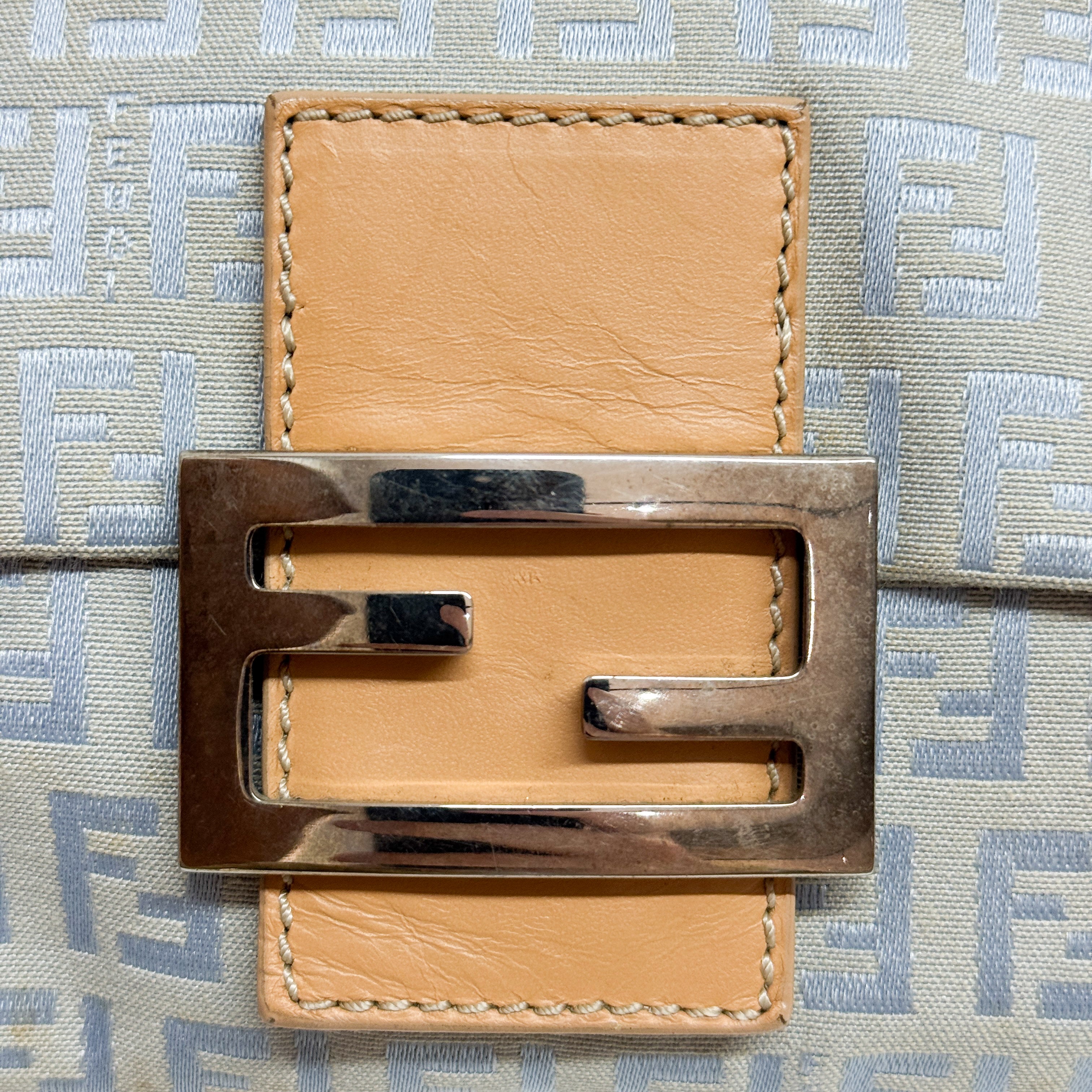 Mini Mamma Bagguete Blue Canvas Two Way Bag