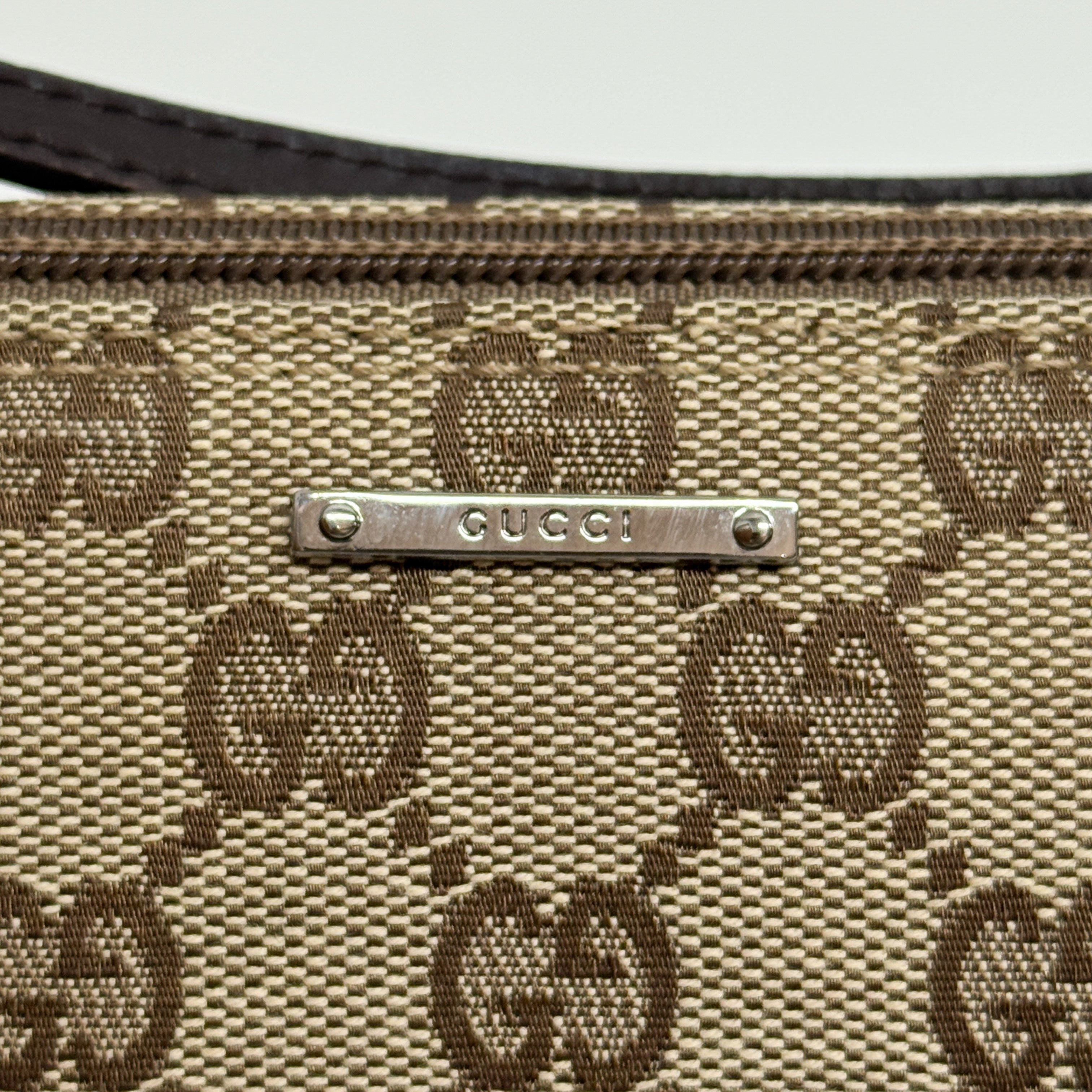 Boat GG Brown Canvas Pouch Shoulder Bag