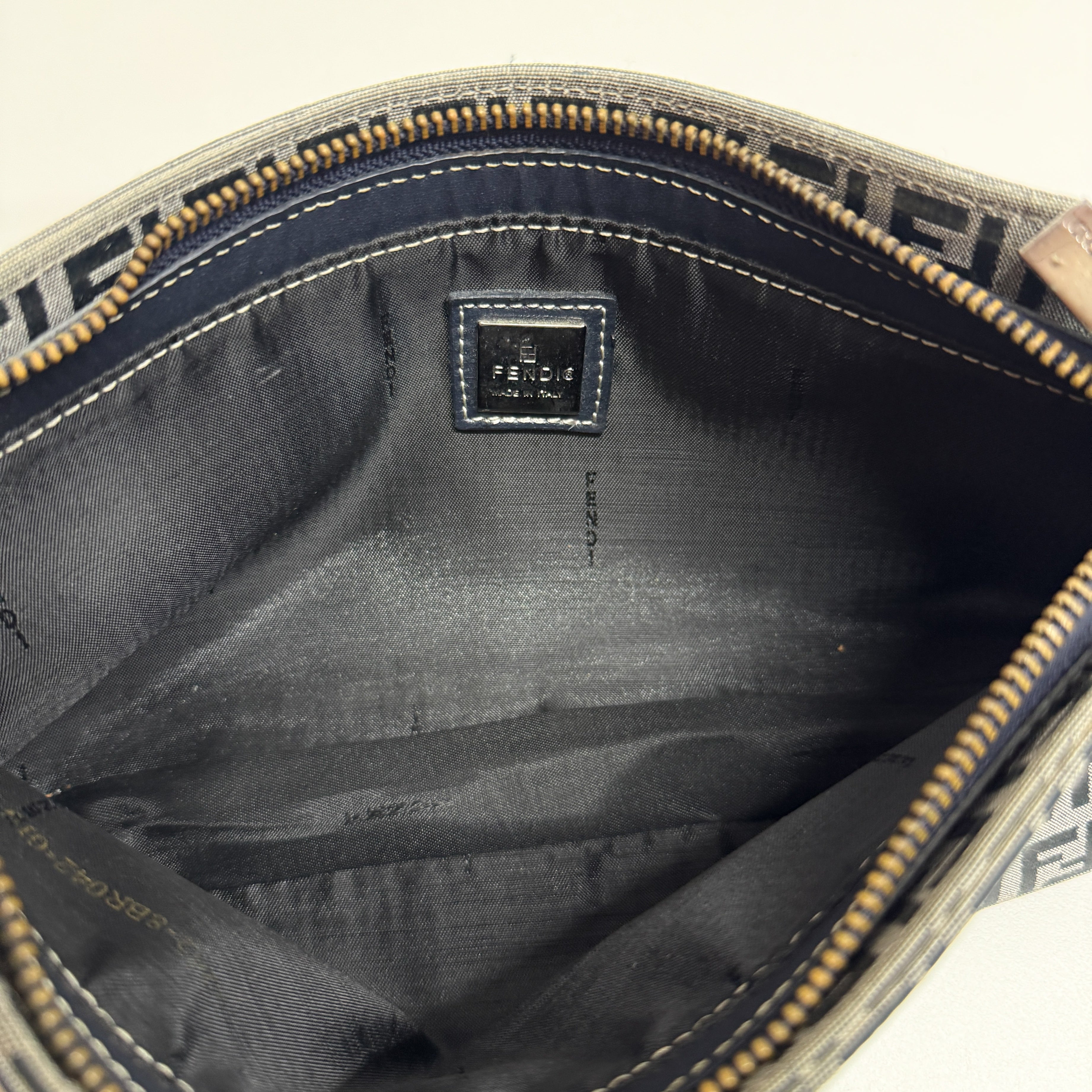 Zucchino Blue Canvas Shoulder Bag