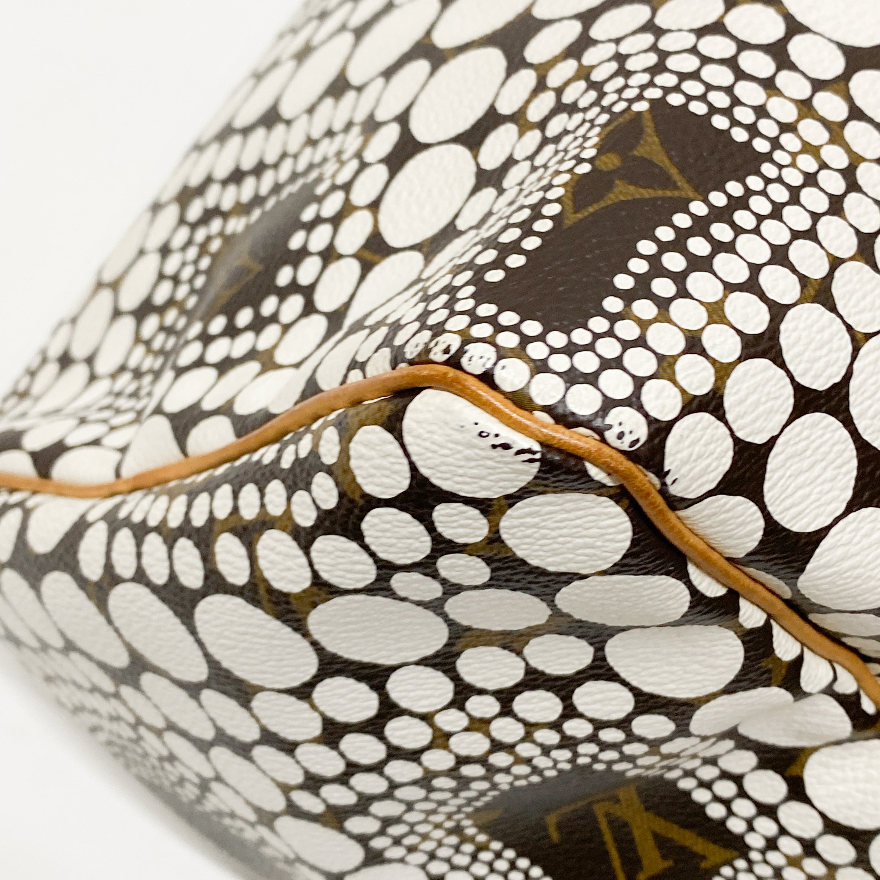 Speedy 30 Yayoi Kusama Monogram Multi-color Coated Canvas Hand Bag