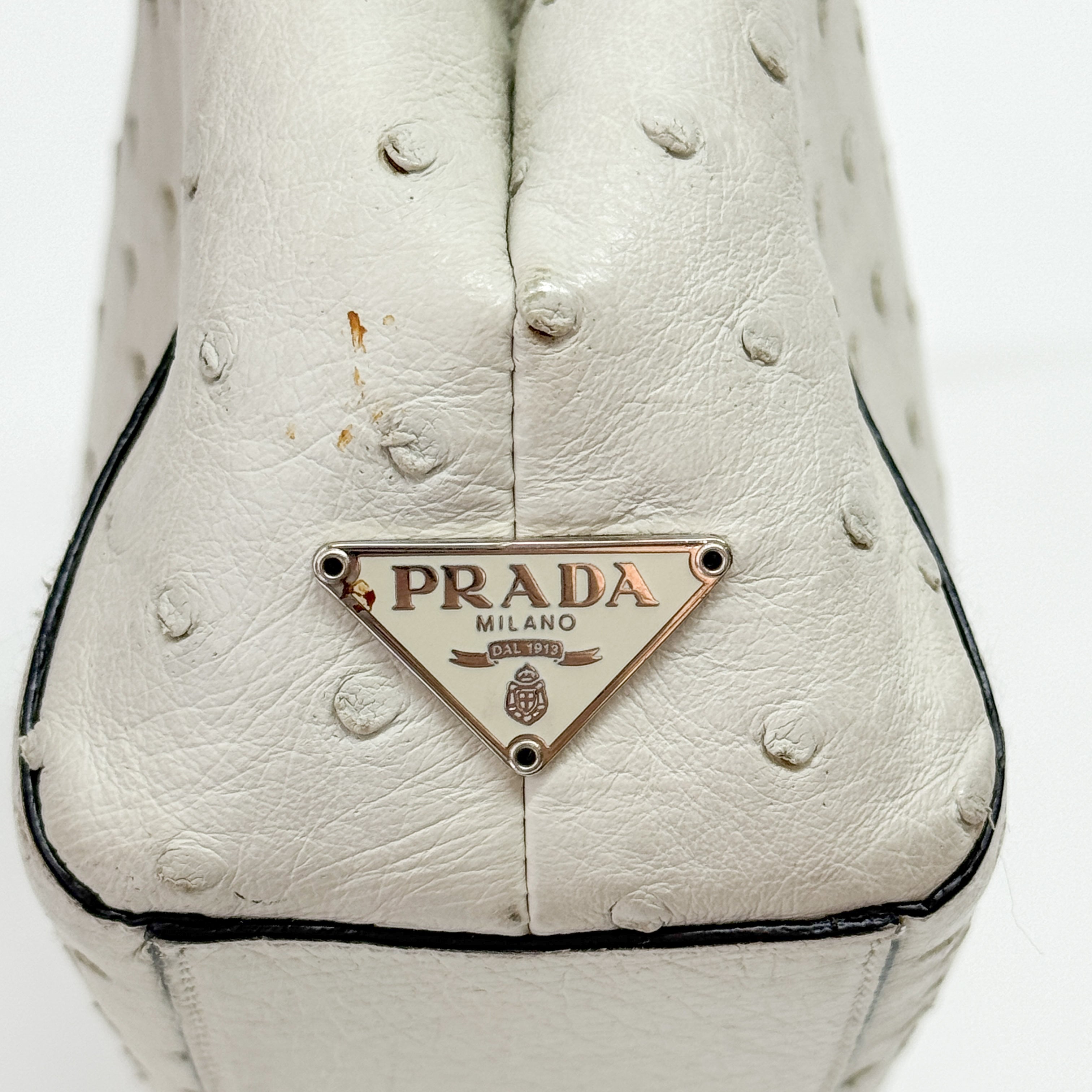 White Leather Handbag