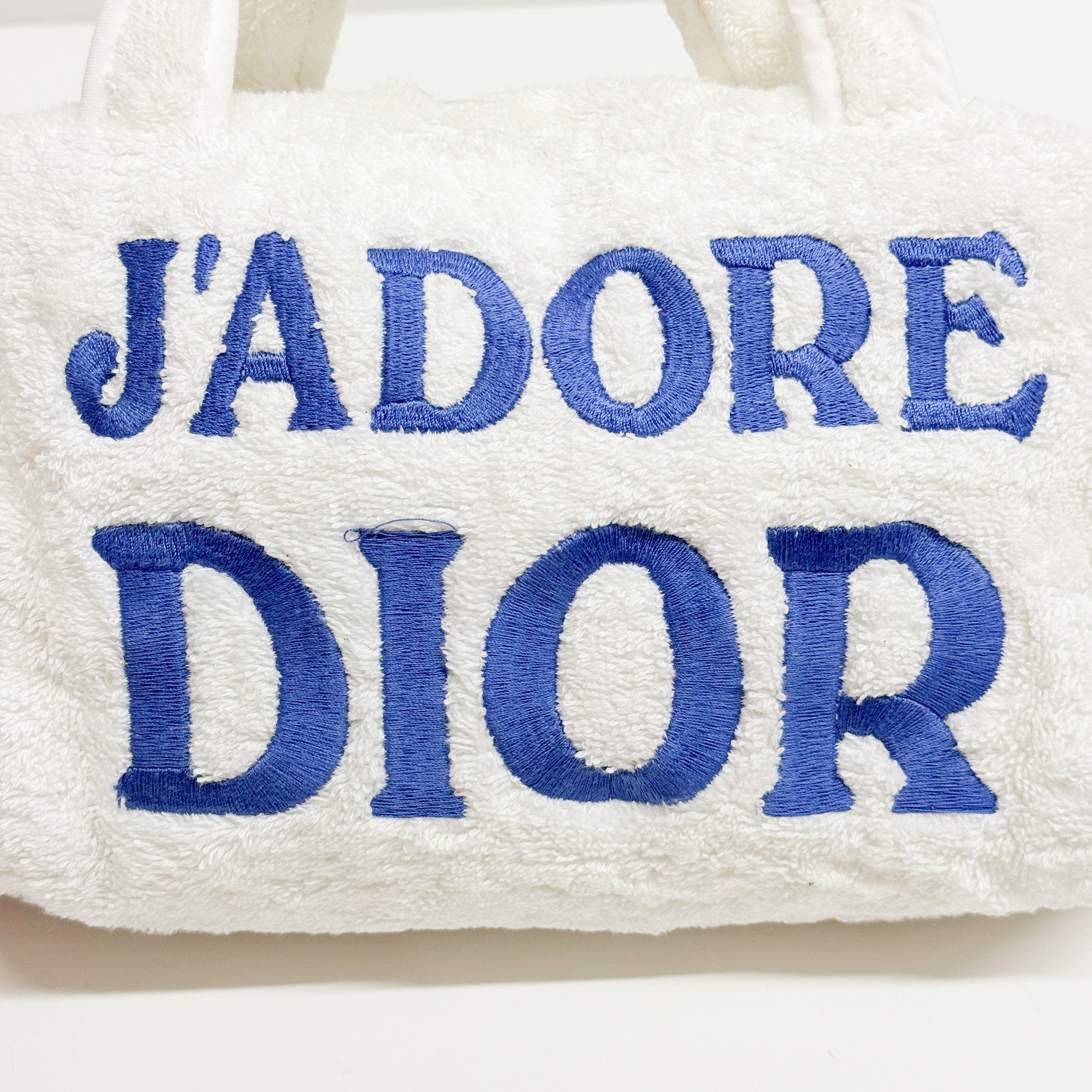 J'Adore Dior Terry Towel Mini Boston Bag