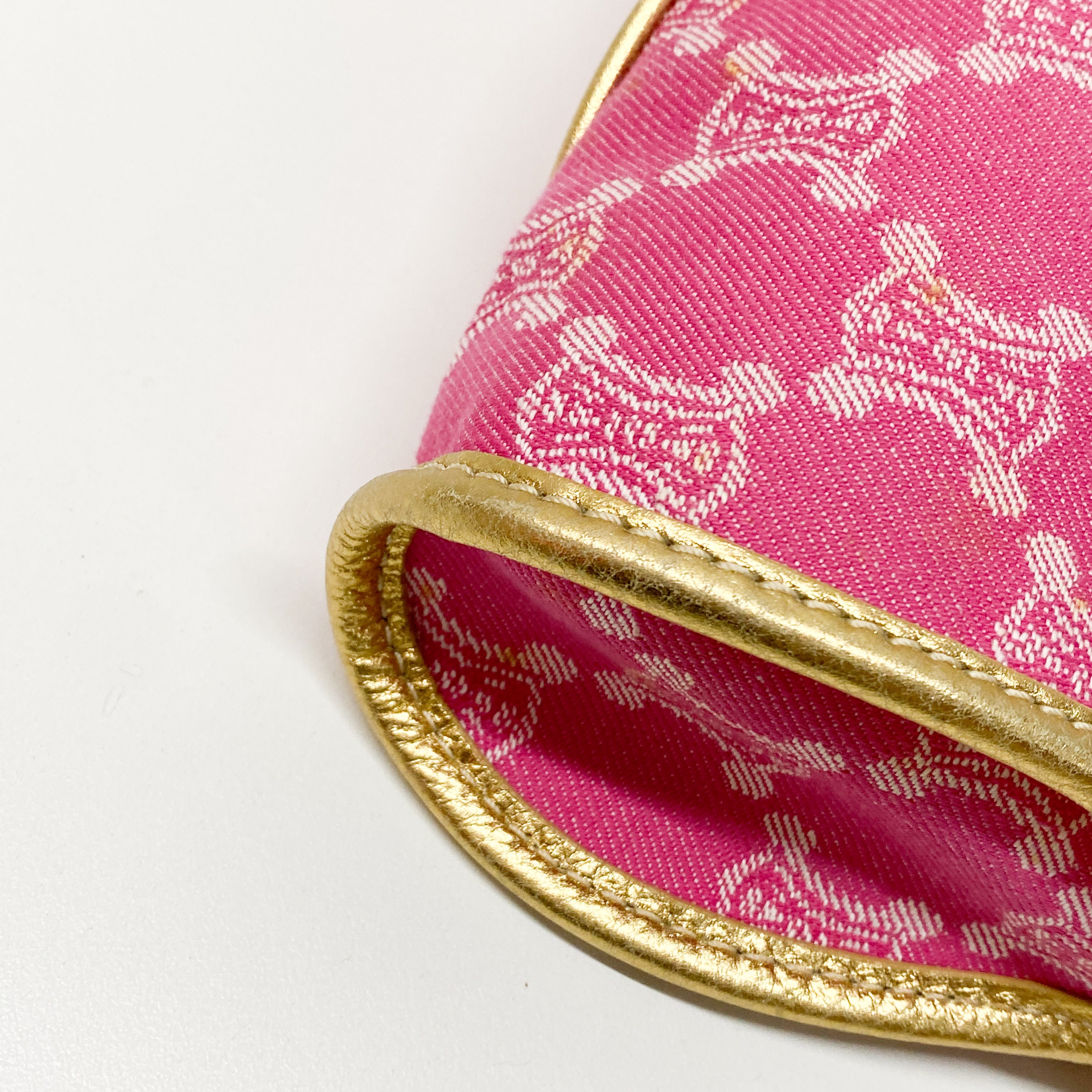 Vintage Pink Canvas Shoulder Bag