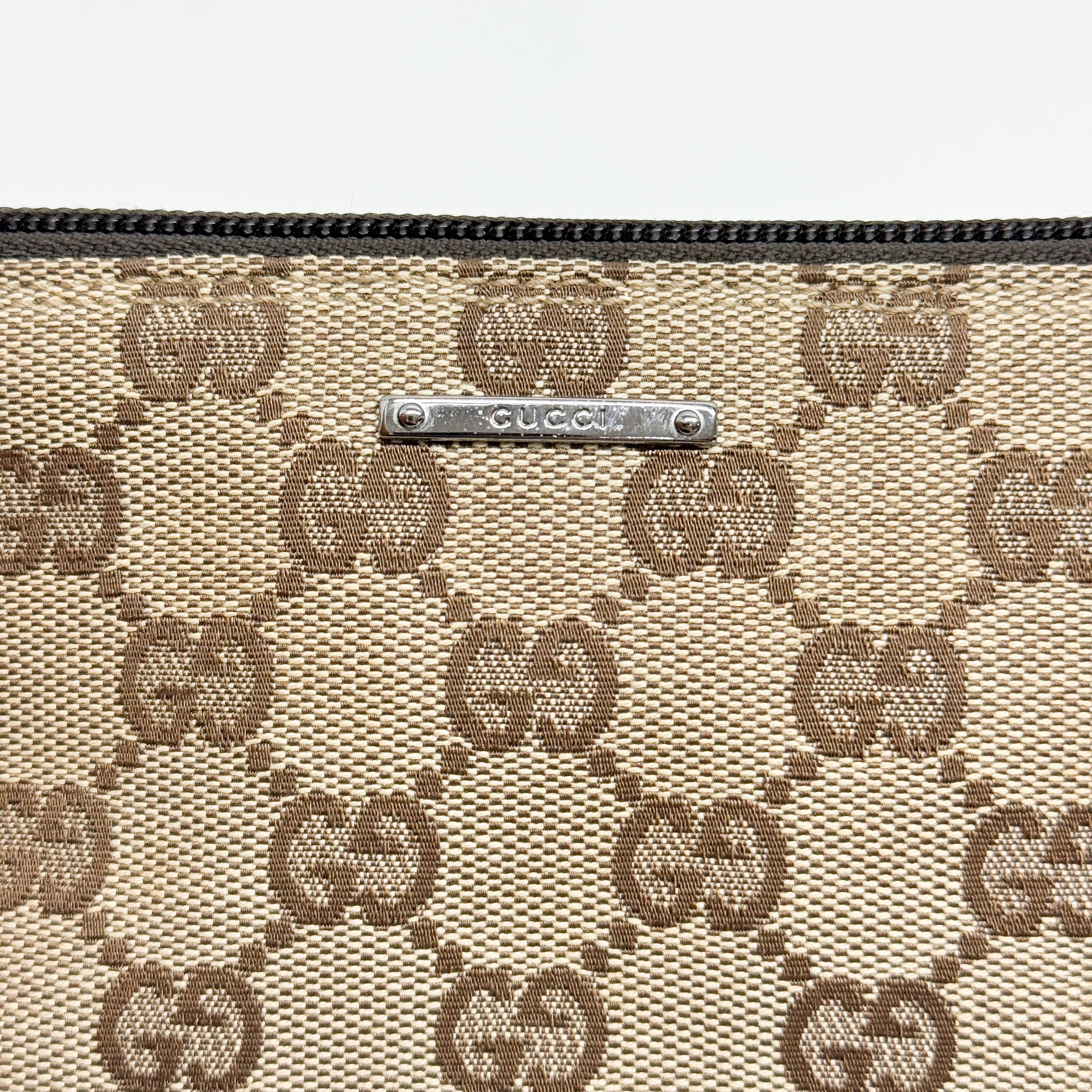 Boat GG Brown Canvas Pouch