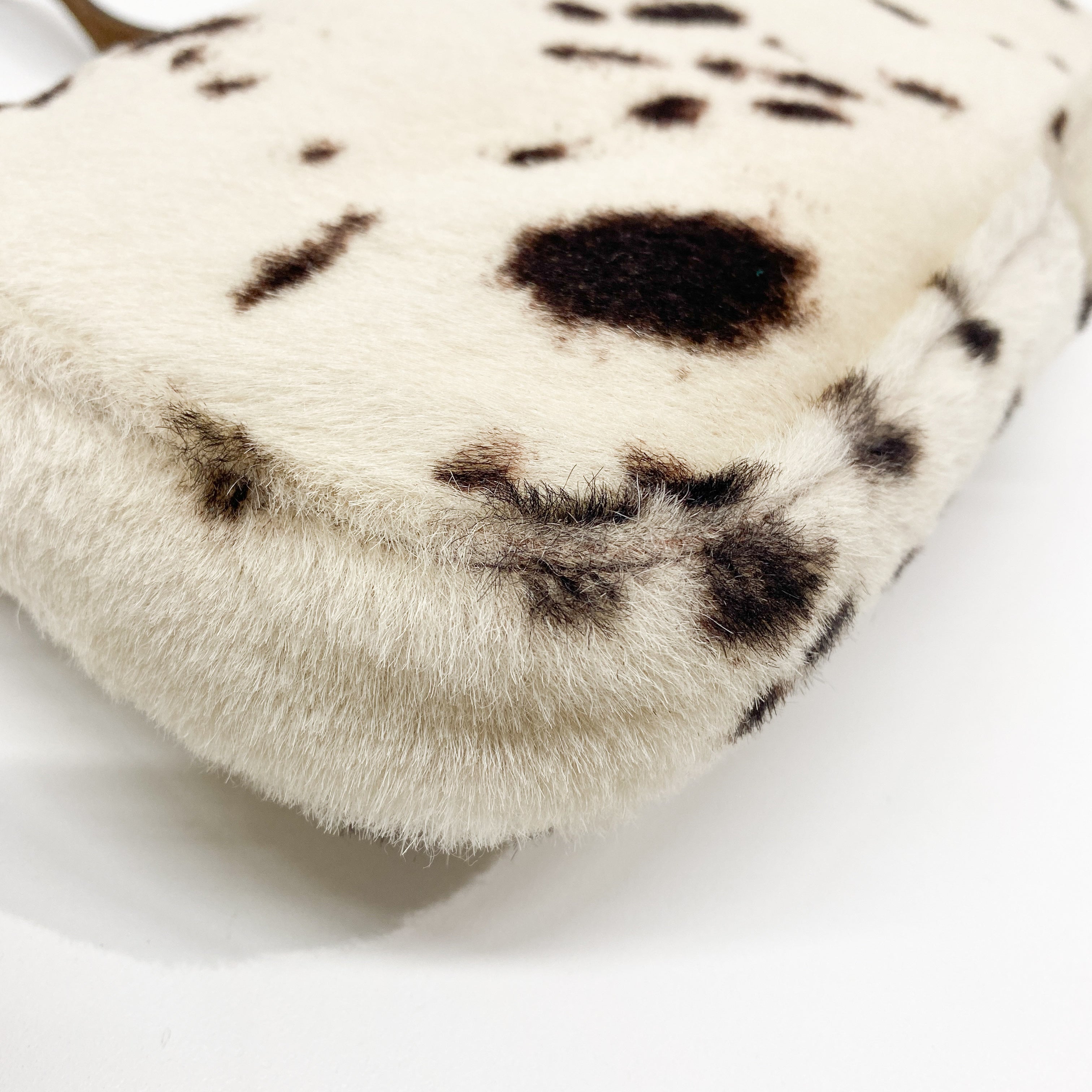 Baguette Brown Cow Print Pony Hair Shoulder Bag