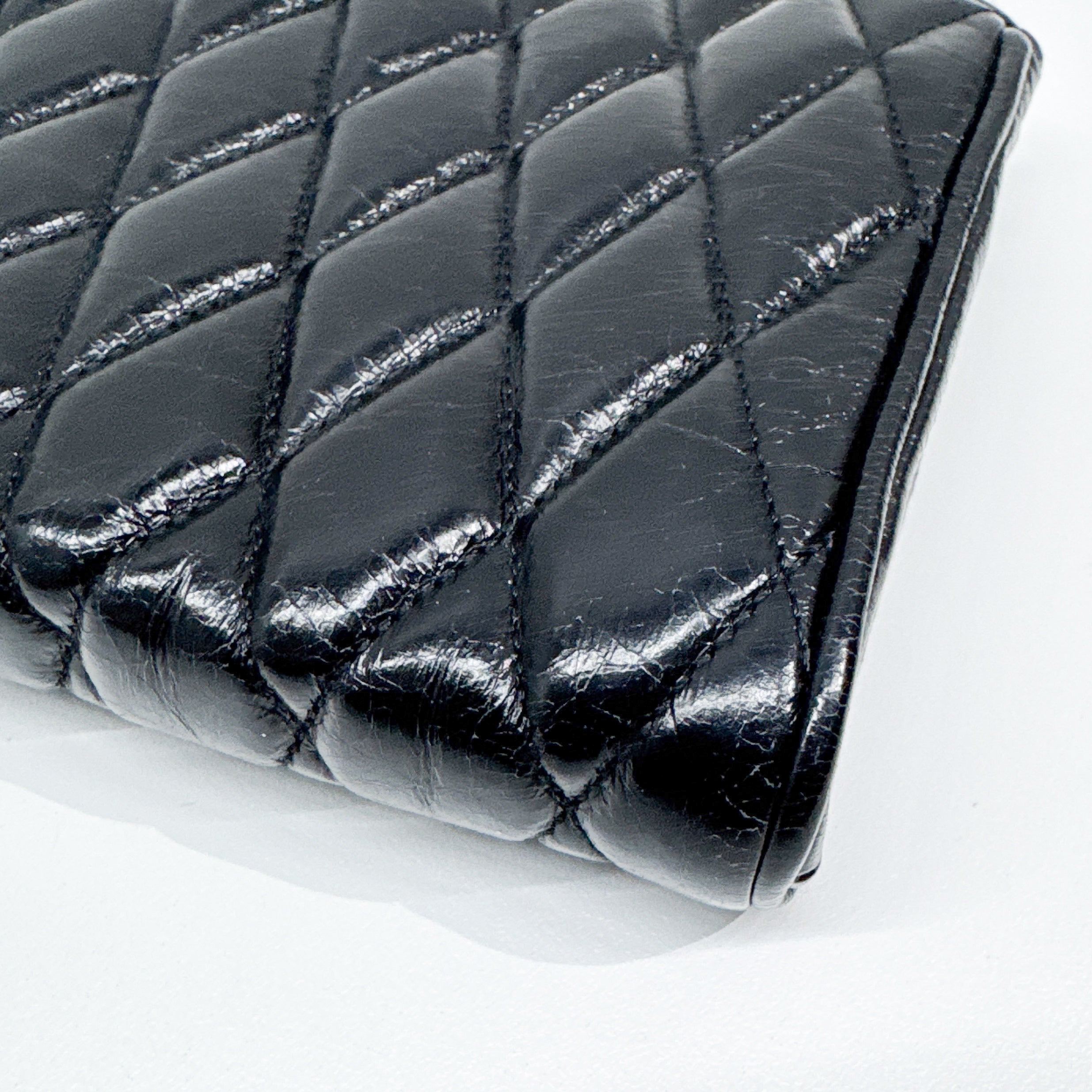 Vintage Black Leather Pouch