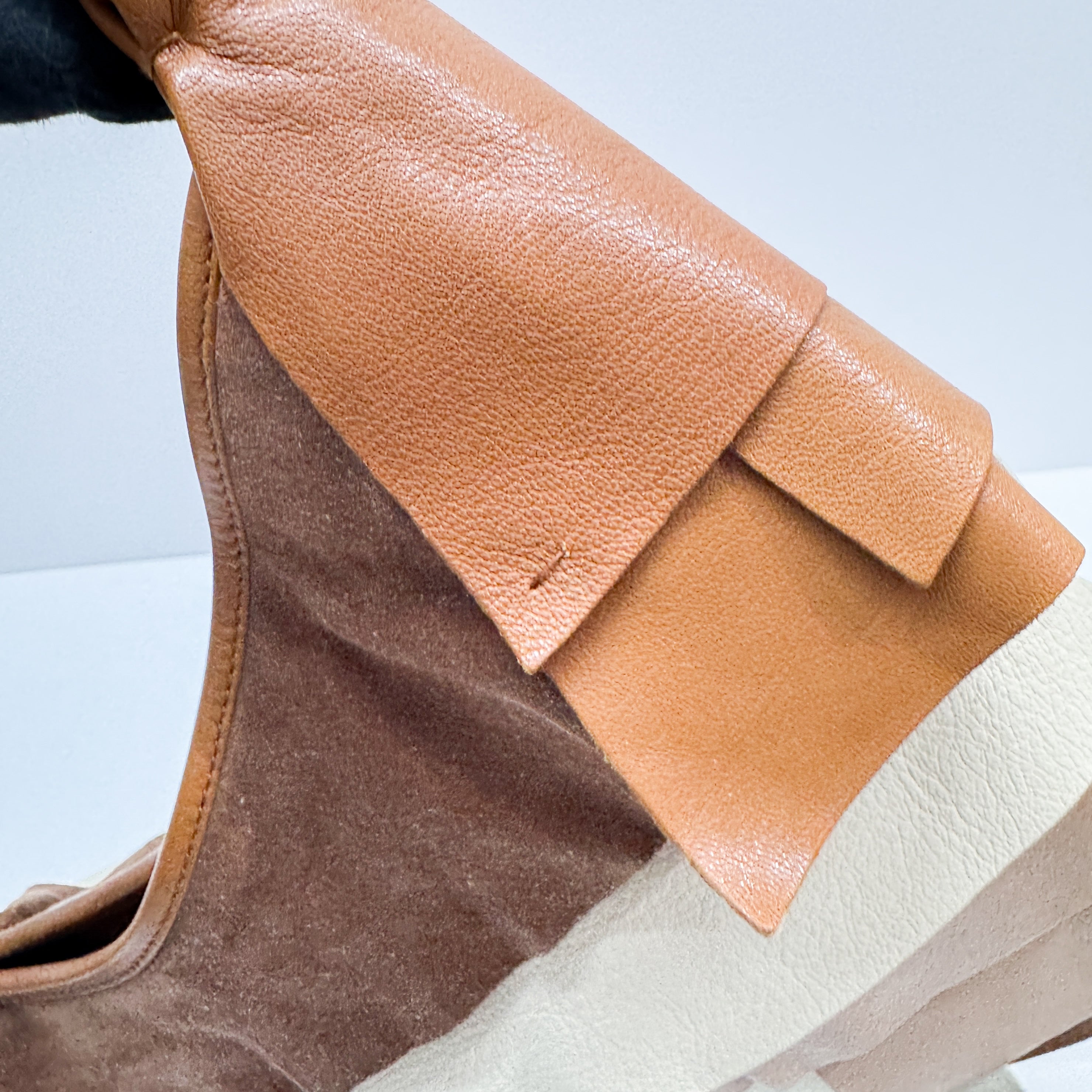 Saint Tropez Brown Leather Shoulder Bag