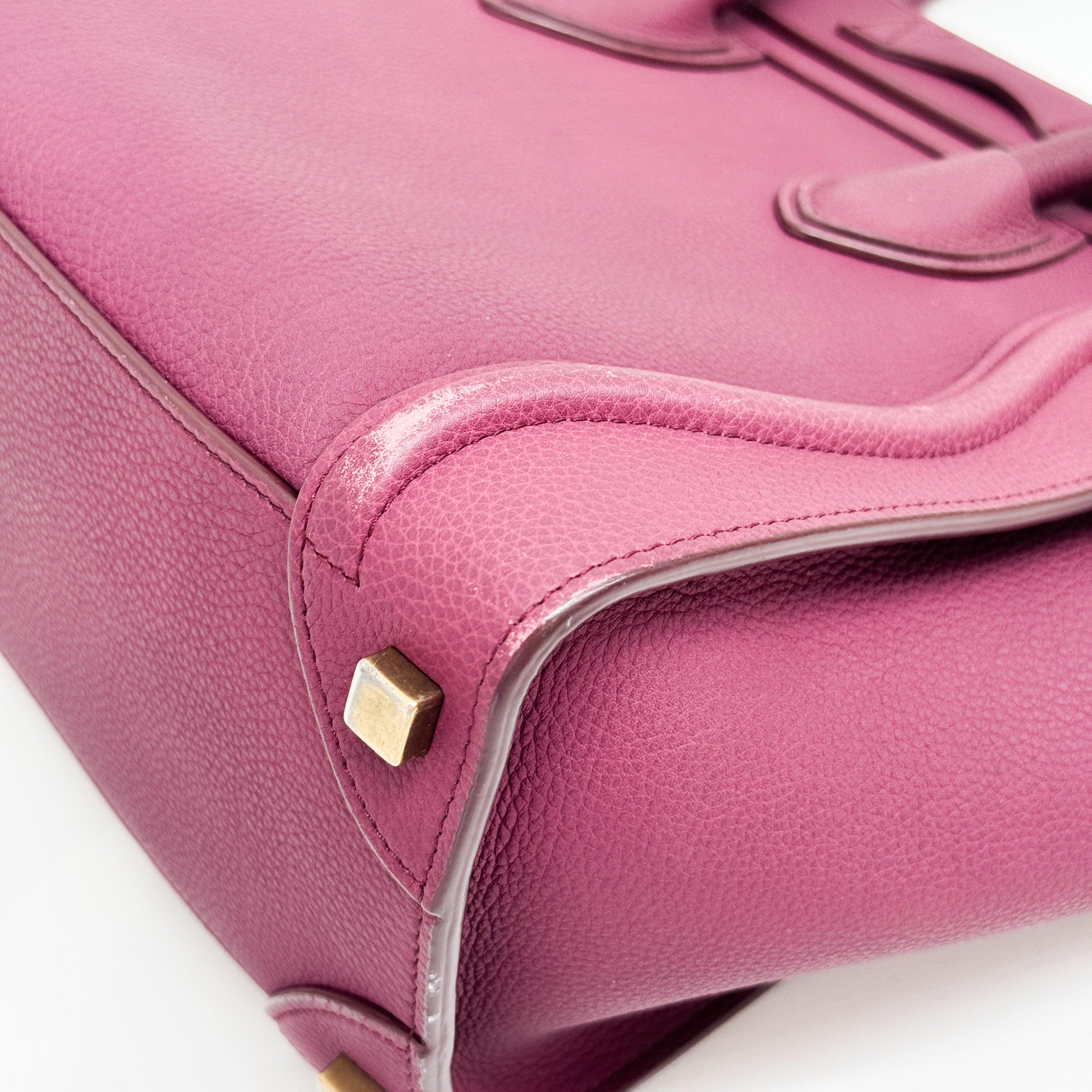 Luggage Microshopper Leather Tote Bag