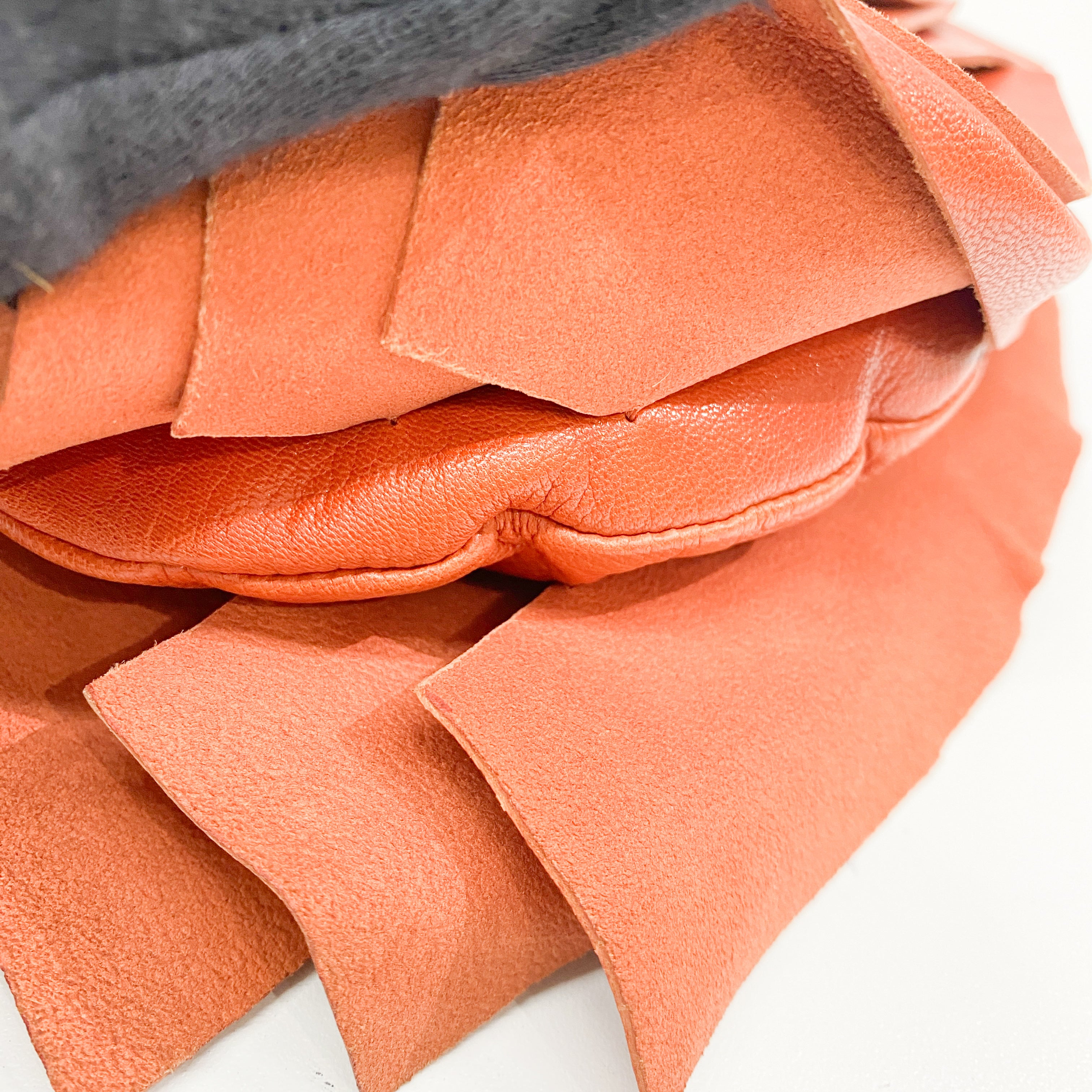 Saint Tropez Orange Leather Shoulder Bag