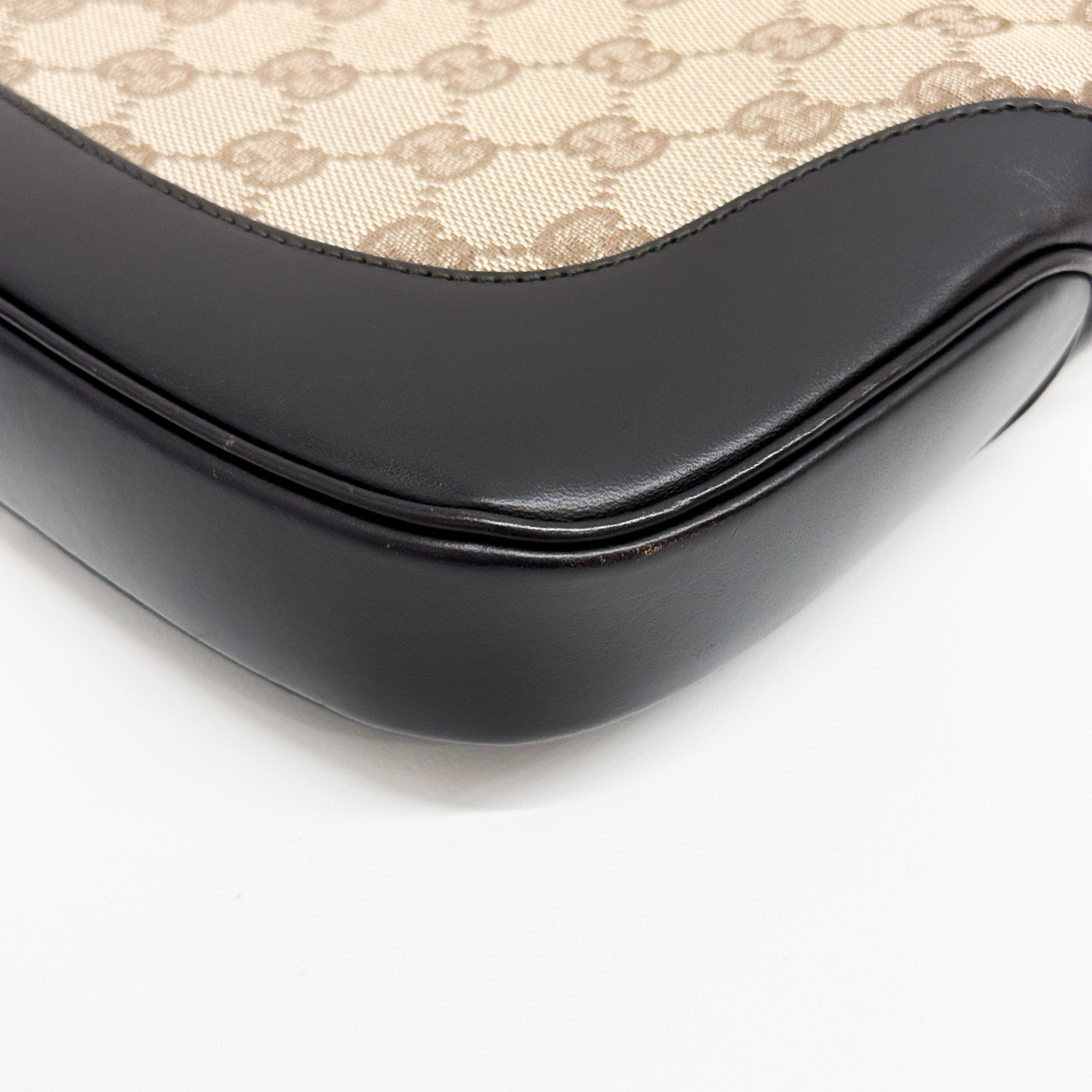 Jackie Beige Canvas Shoulder Bag