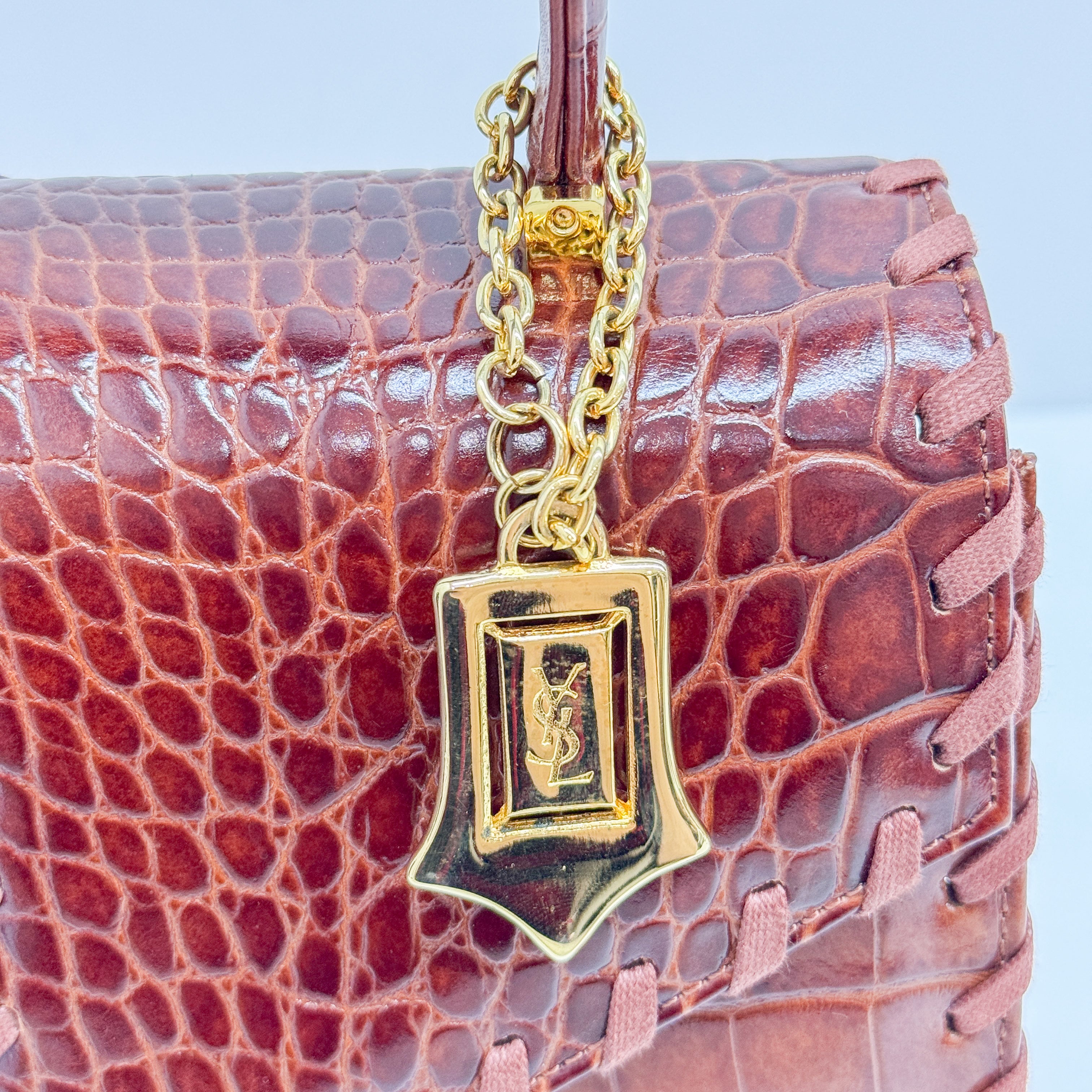 Cassandra Red Leather Hand Bag