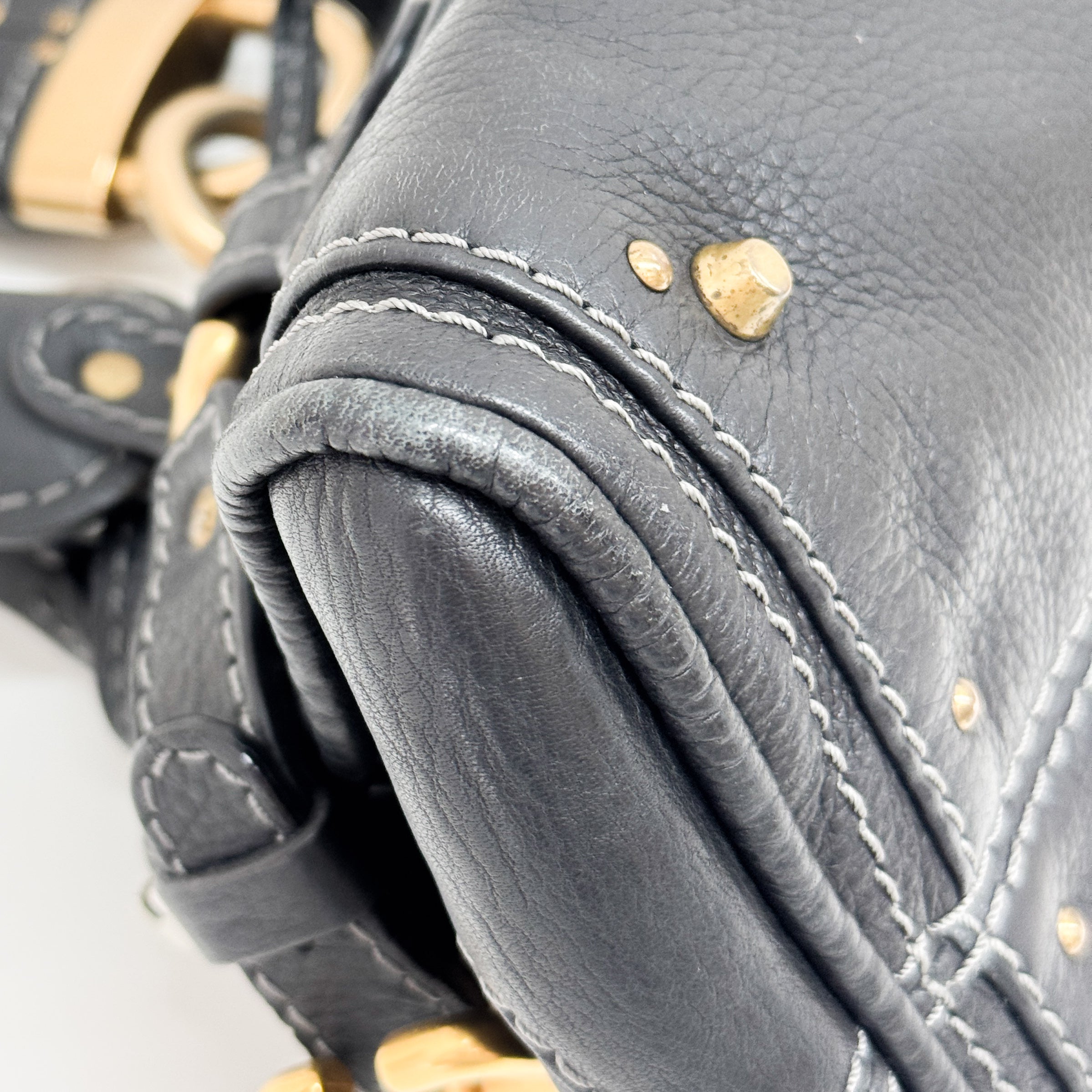 Mini Paddington Black Leather Shoulder Bag