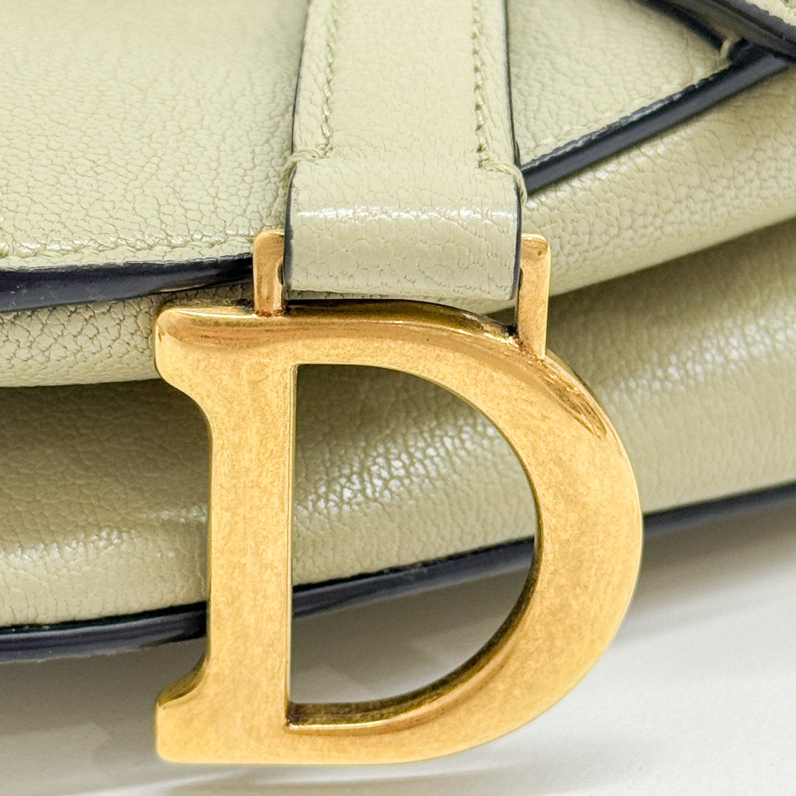 Micro Saddle Olive Green Shoulder Bag