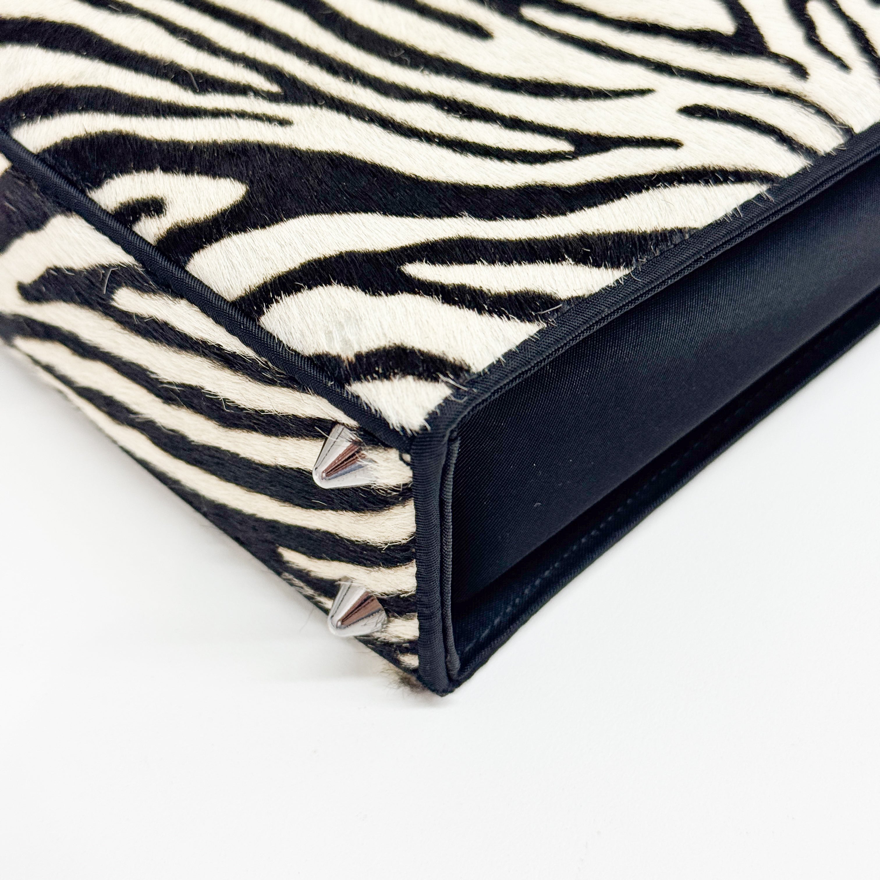 Cowhide Pony Hair Handle Bag