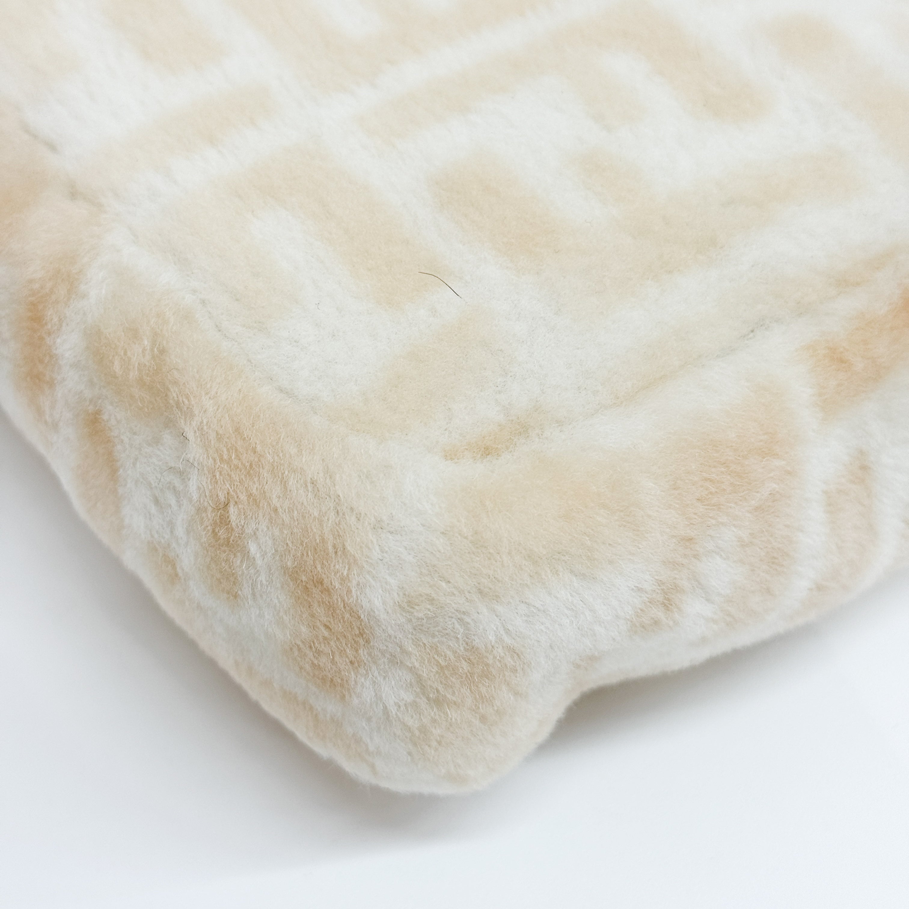 Baguette White Wool Bag