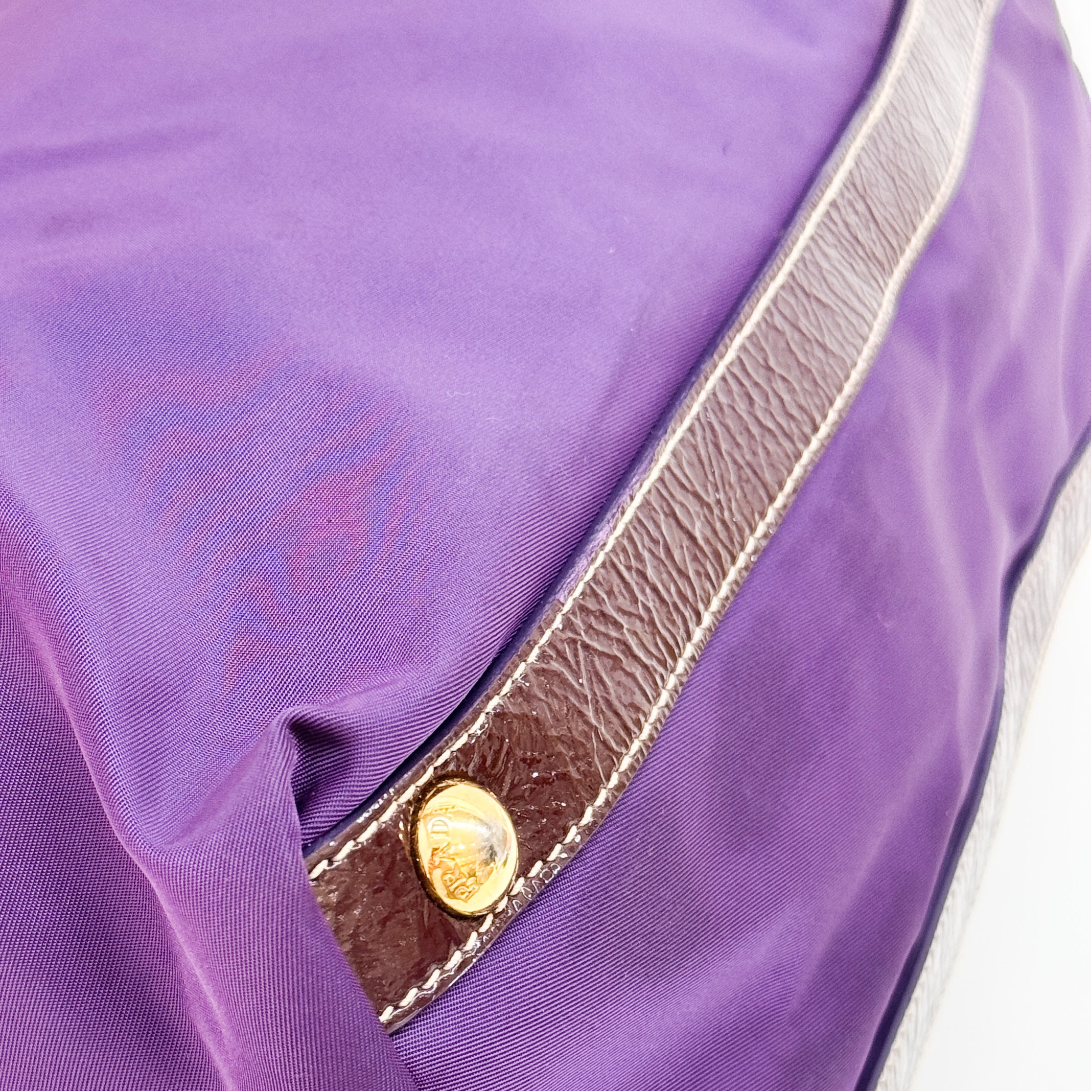 Vintage Purple Rhinenstone Satin Shoulder Bag