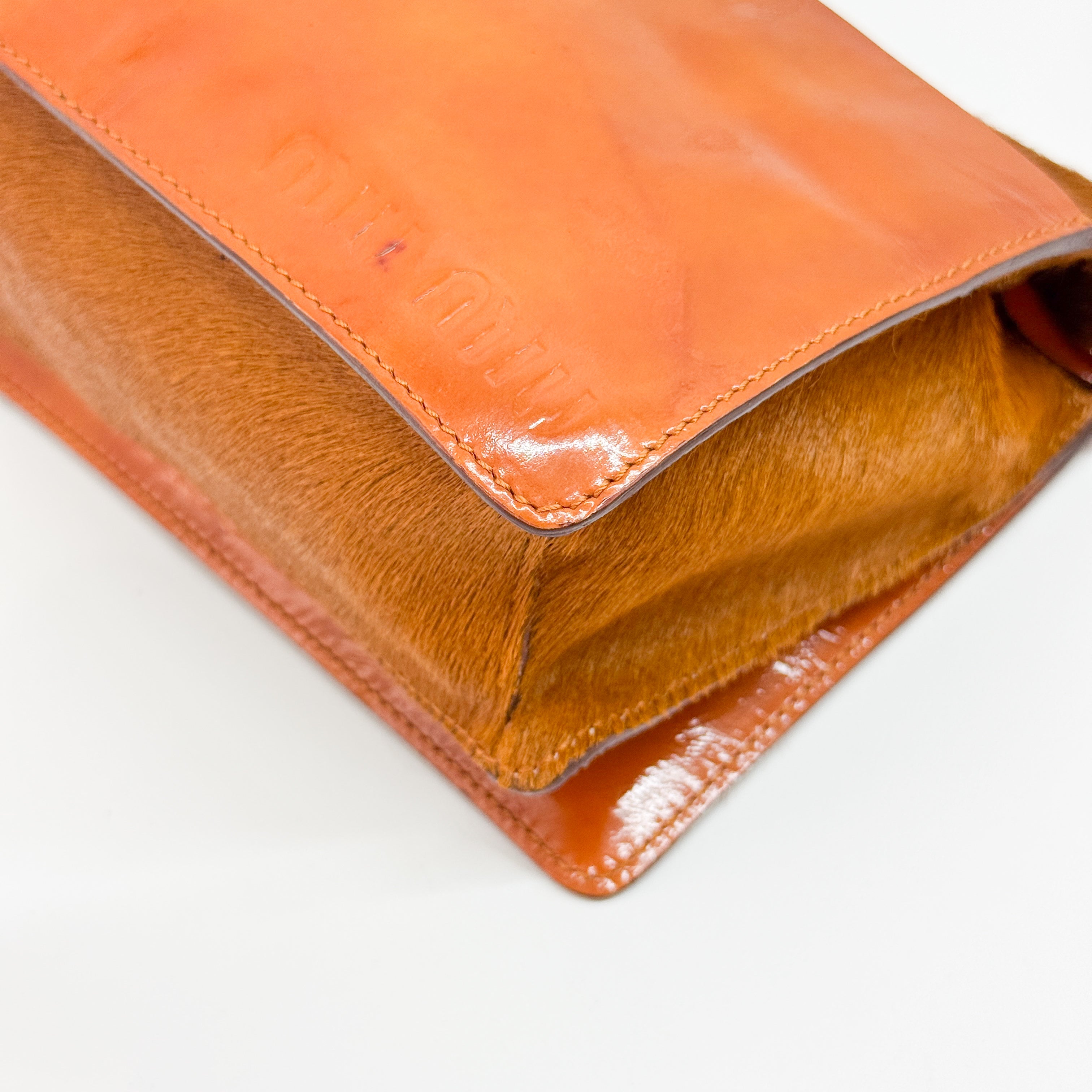 Brown Pony Hair Crossbody Bag