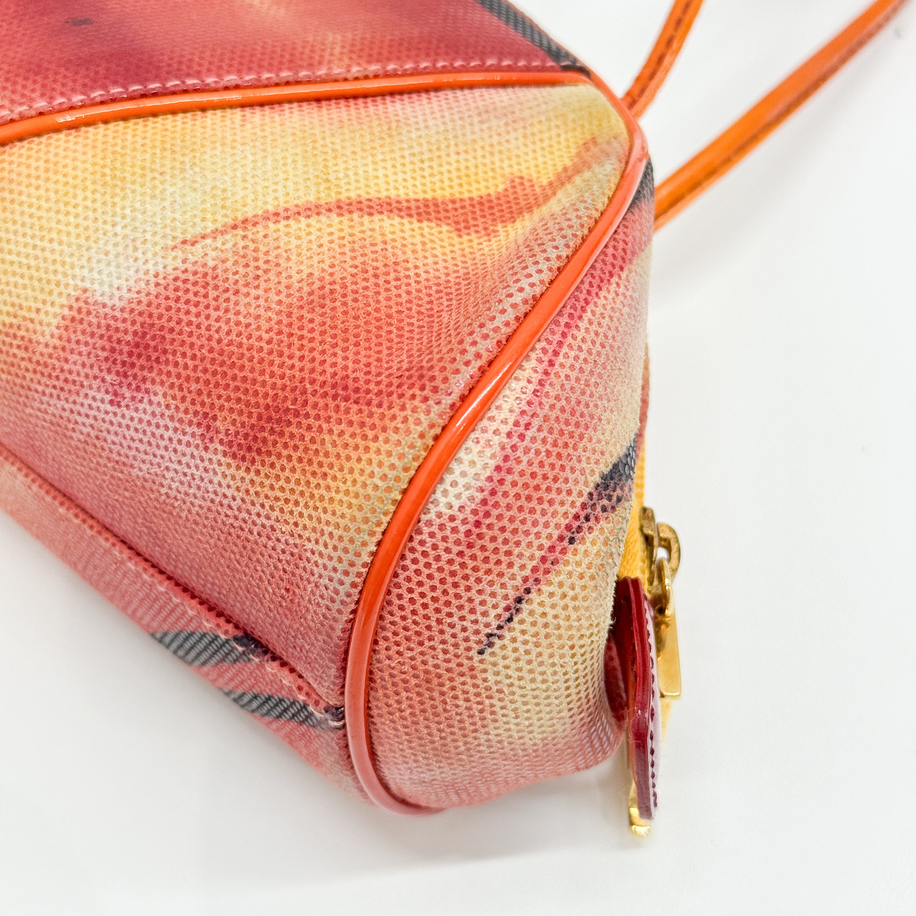 Vintage Orange  Cloth Shoulder Bag