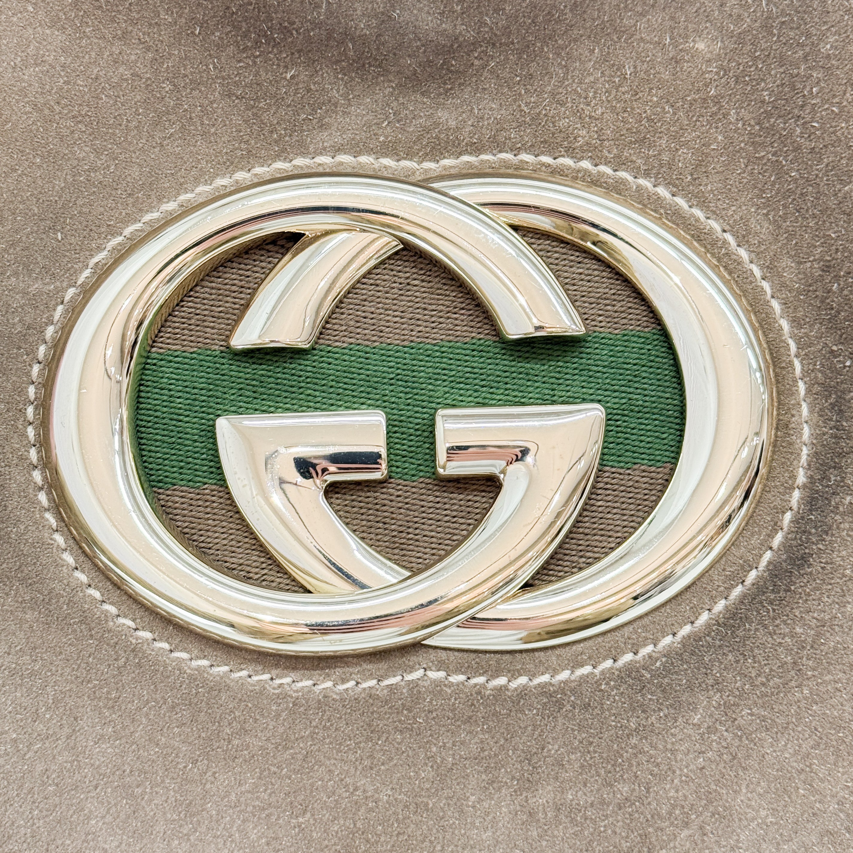 Brown Suede Shoulder Bag