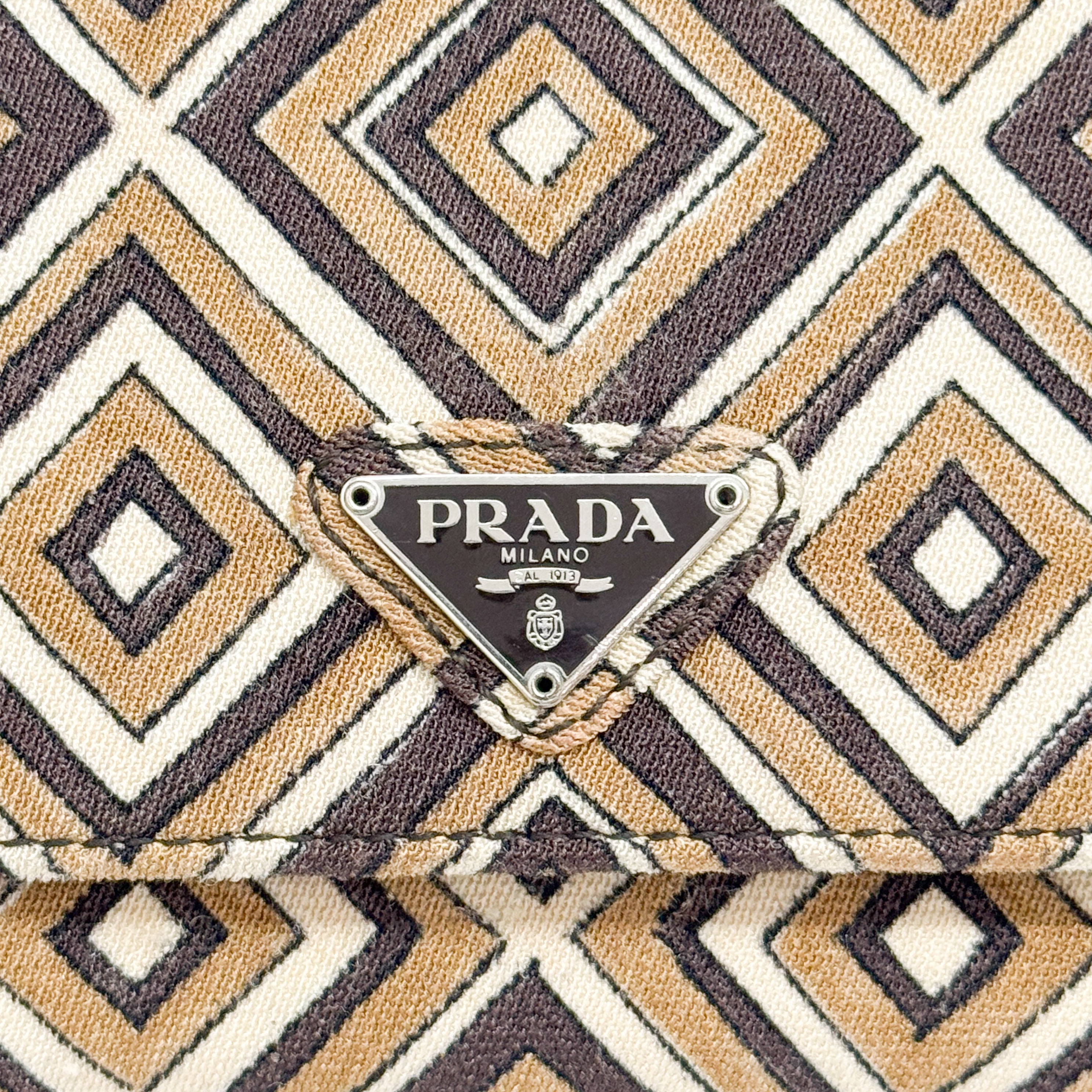 Brown Canvas Shoulder Bag