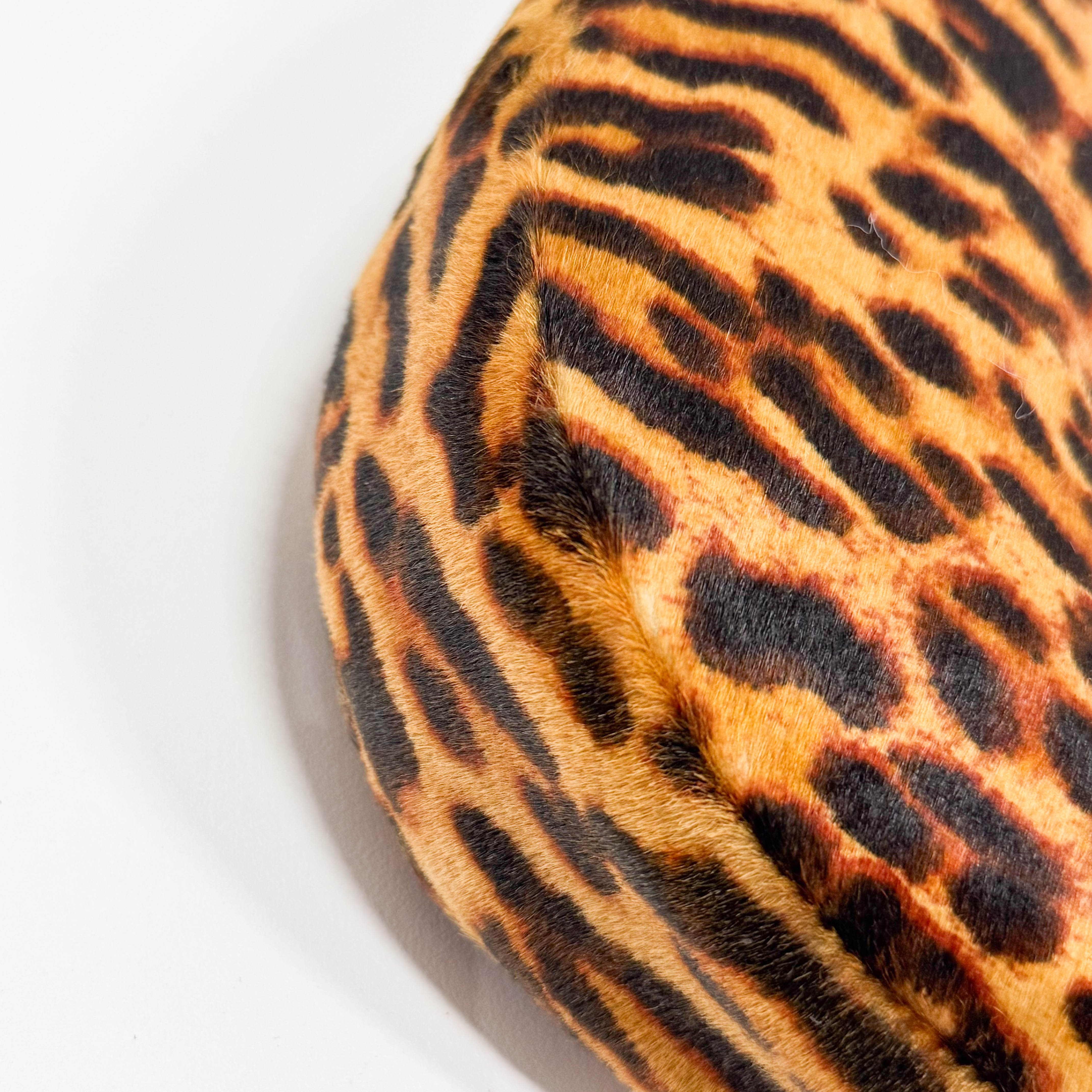 Street Chic Leopard Pony Hair Hobo Shoulder Bag