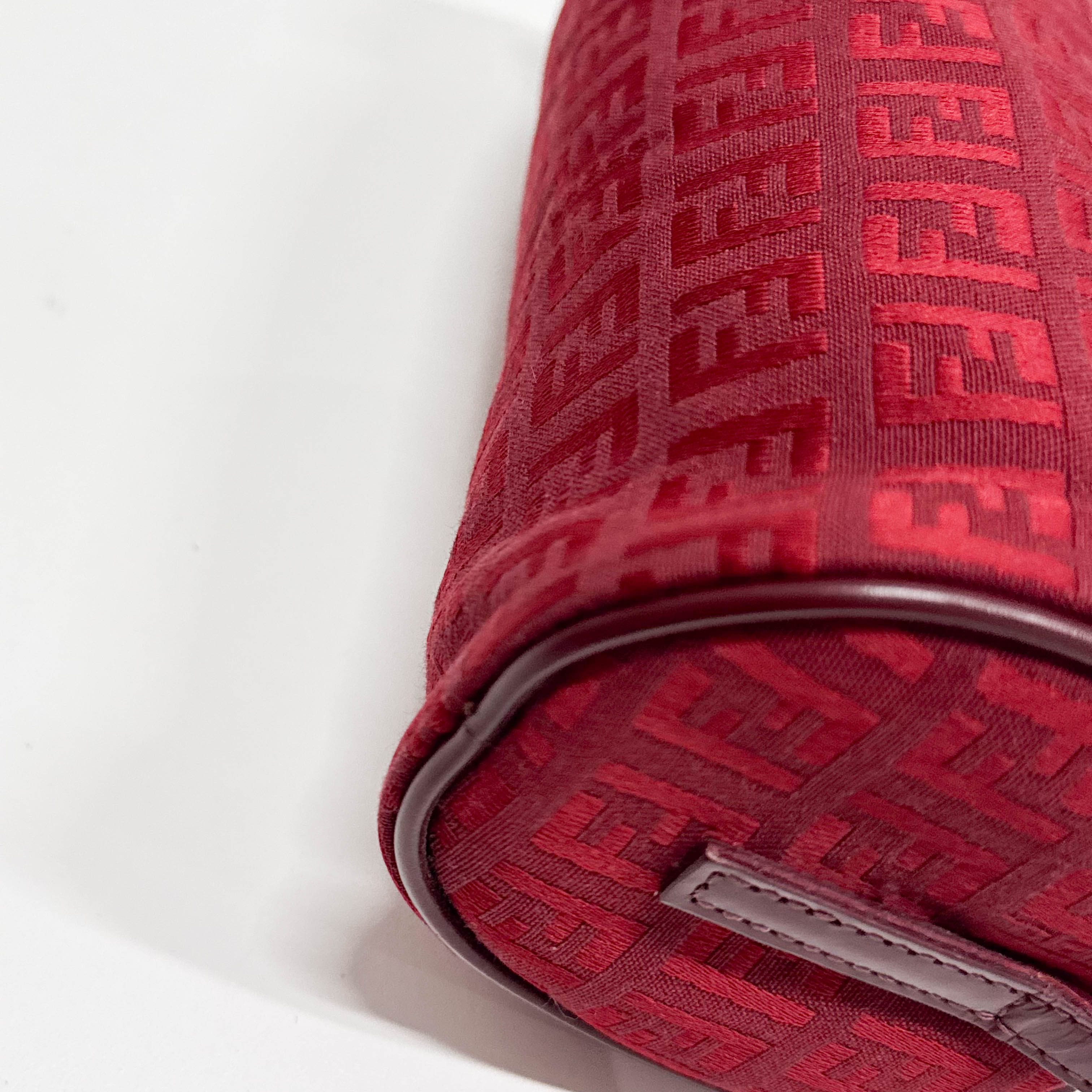 Zucchino Red Canvas Shoulder Bag