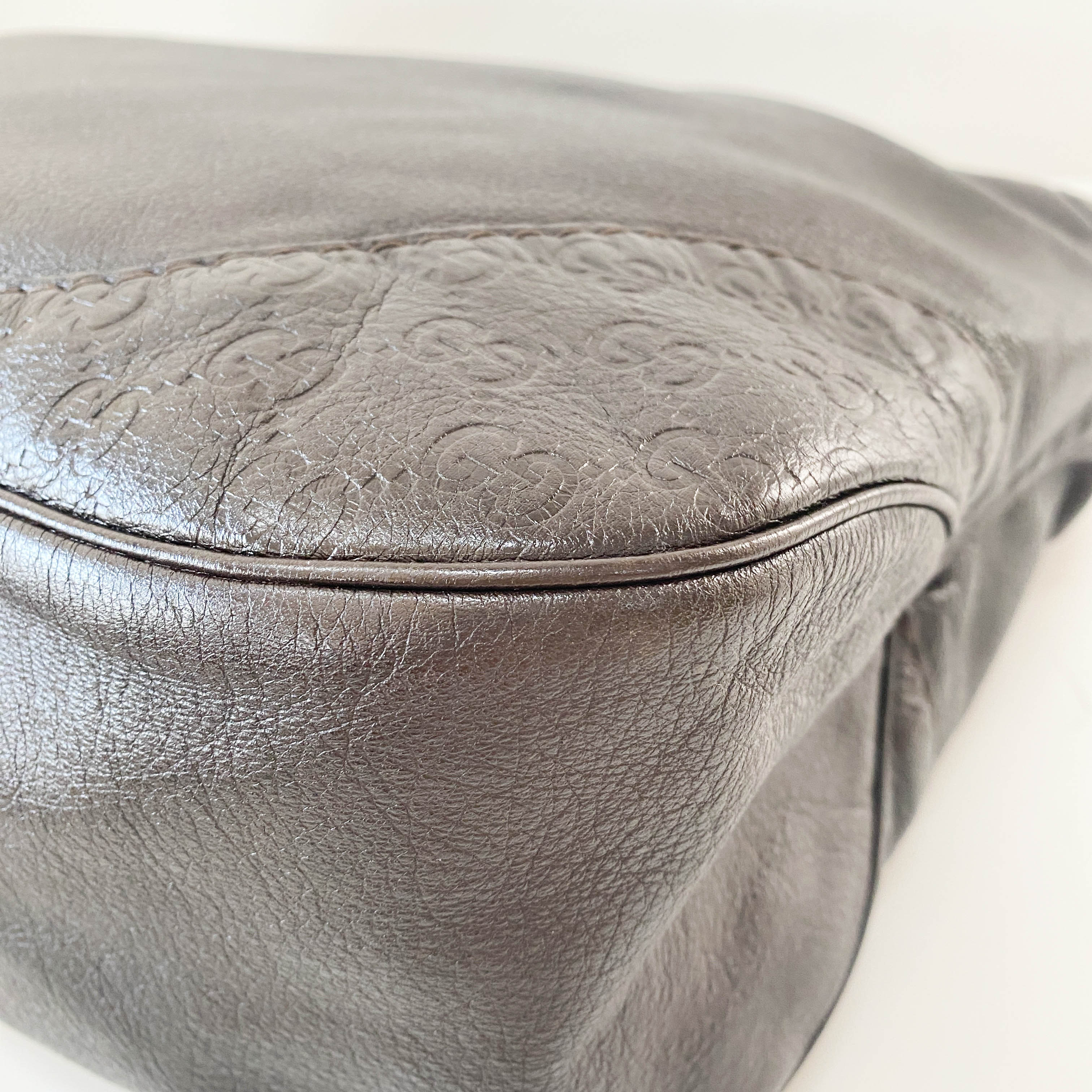 Dark Brown Leather Shoulder Bag