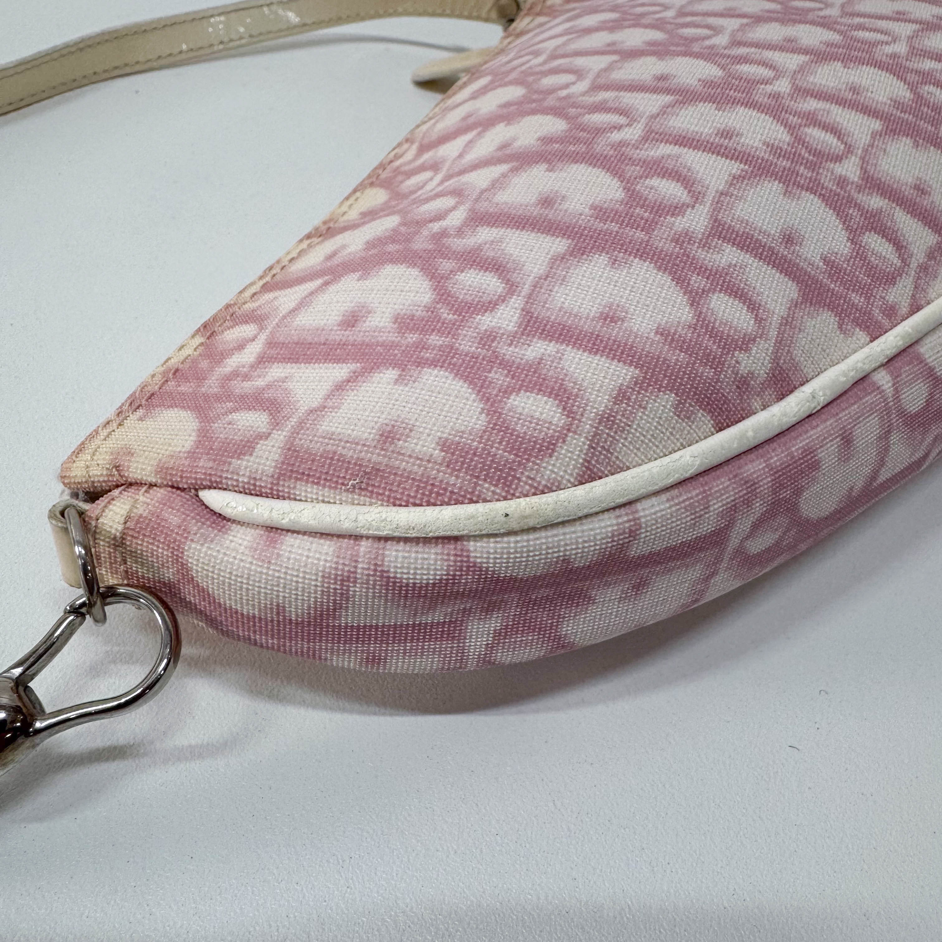 Saddle Trotter Pink Coated Canvas Shoulder Bag