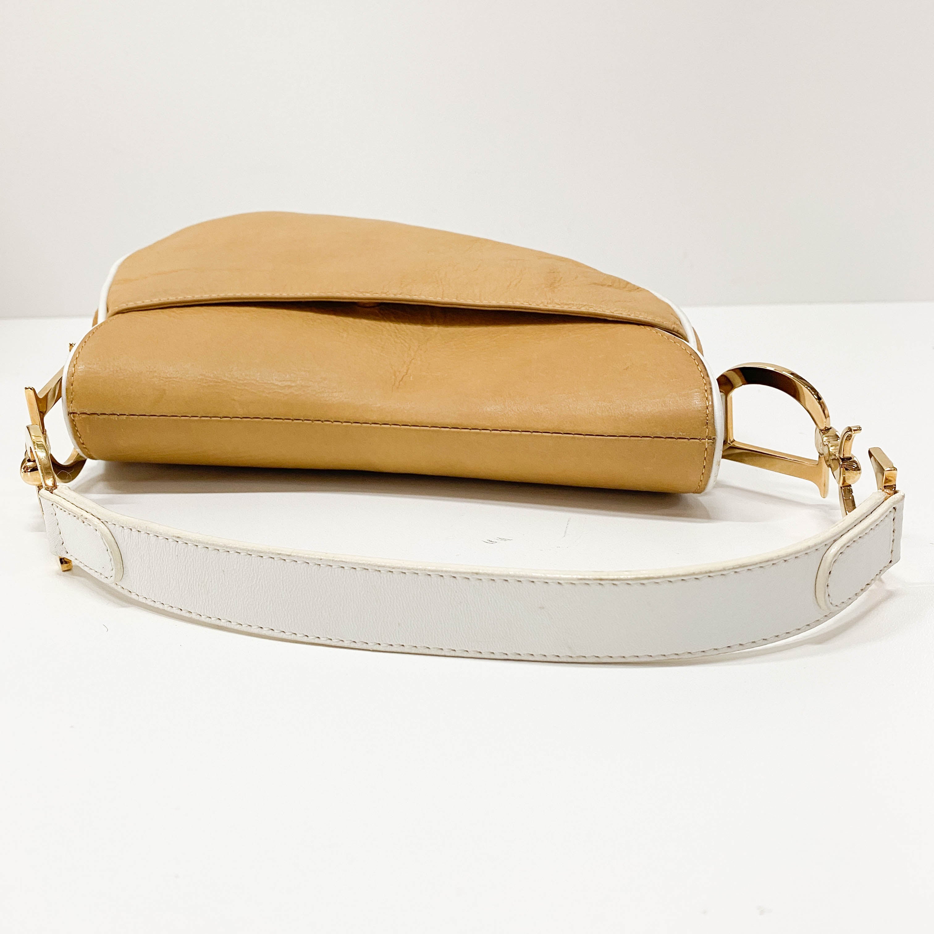 Saddle Brown Leather Shoulder Bag