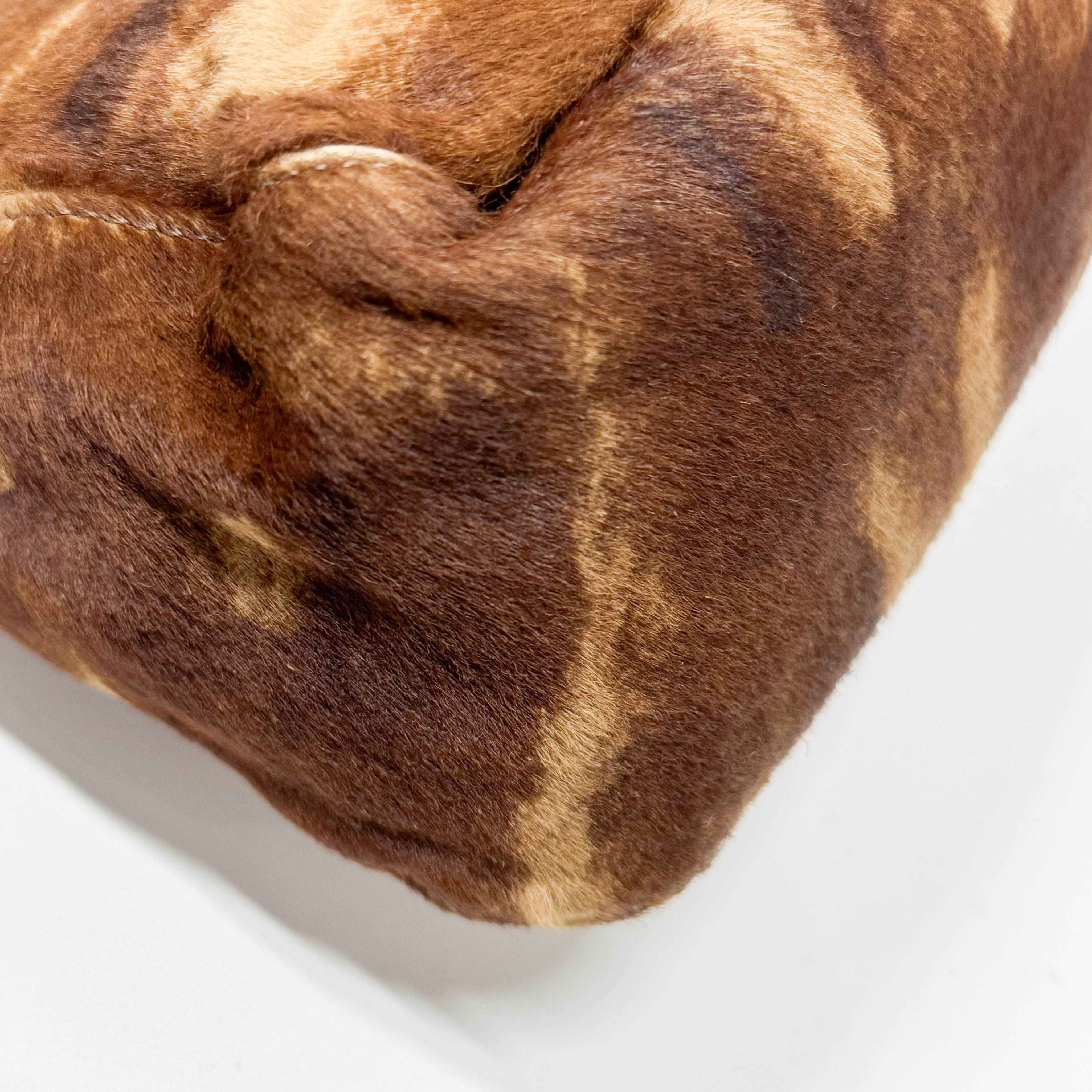 Baguette Brown Pony Hair Shoulder Bag