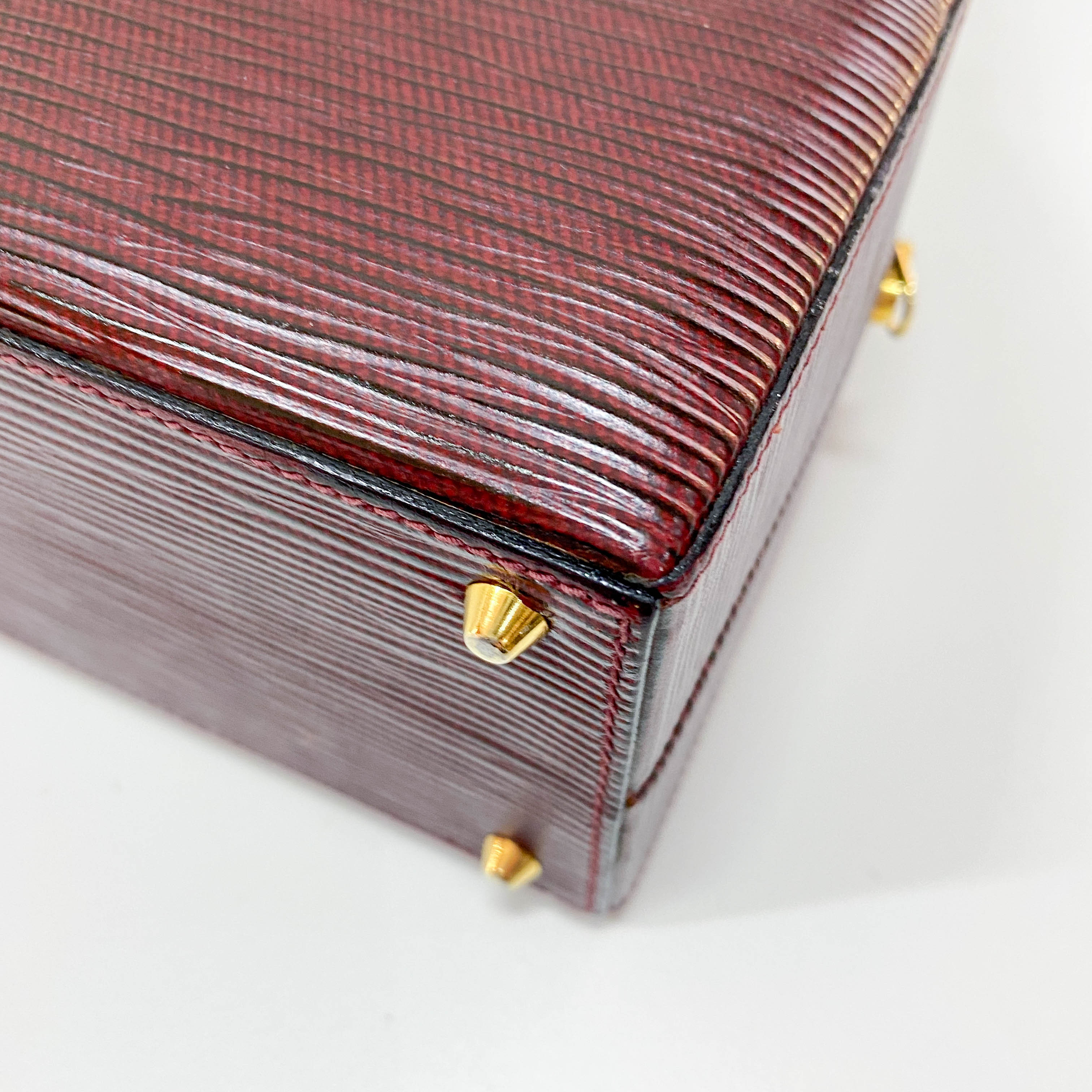 Vintage Red Leather Two Way bag