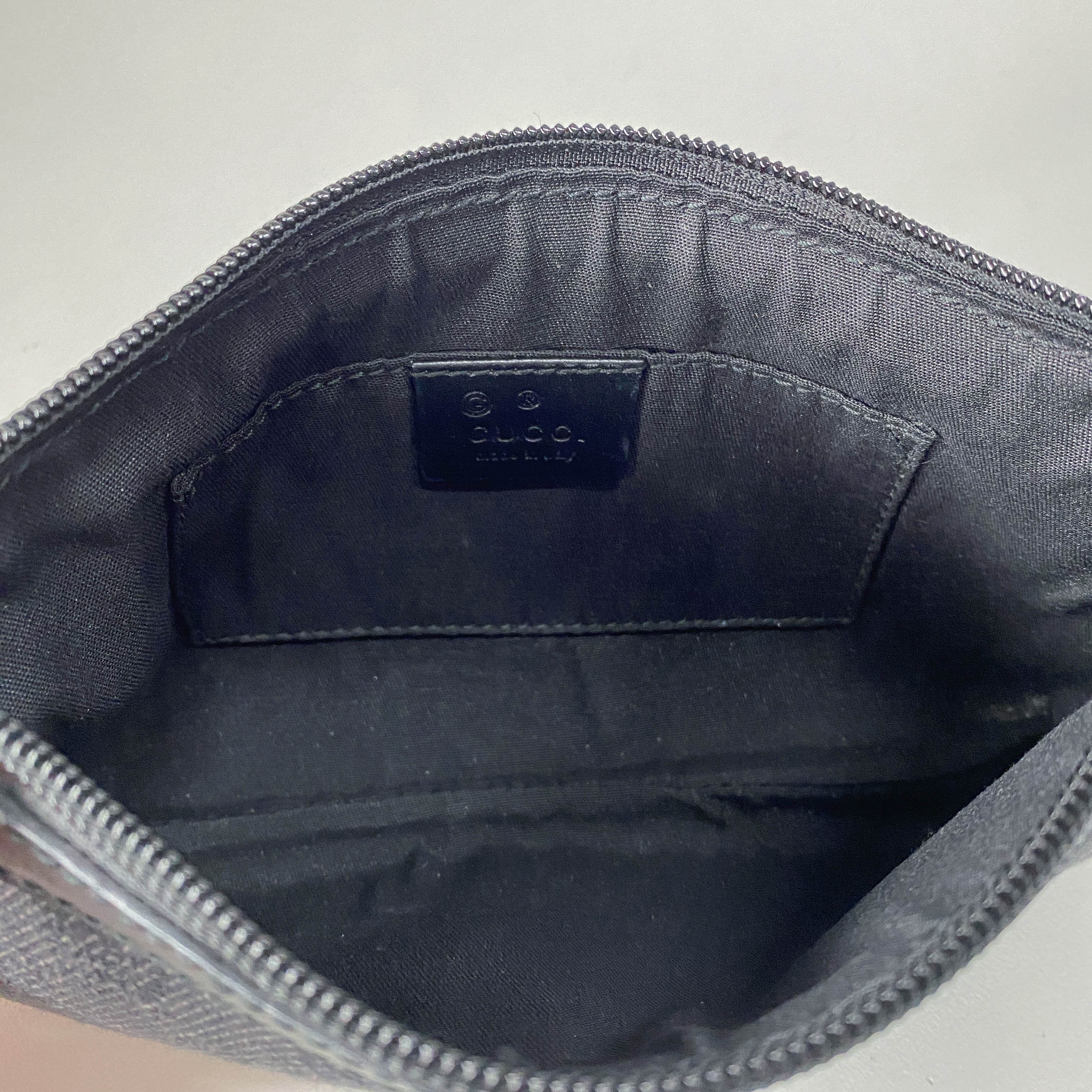 Small GG Canvas Black Shoulder Bag