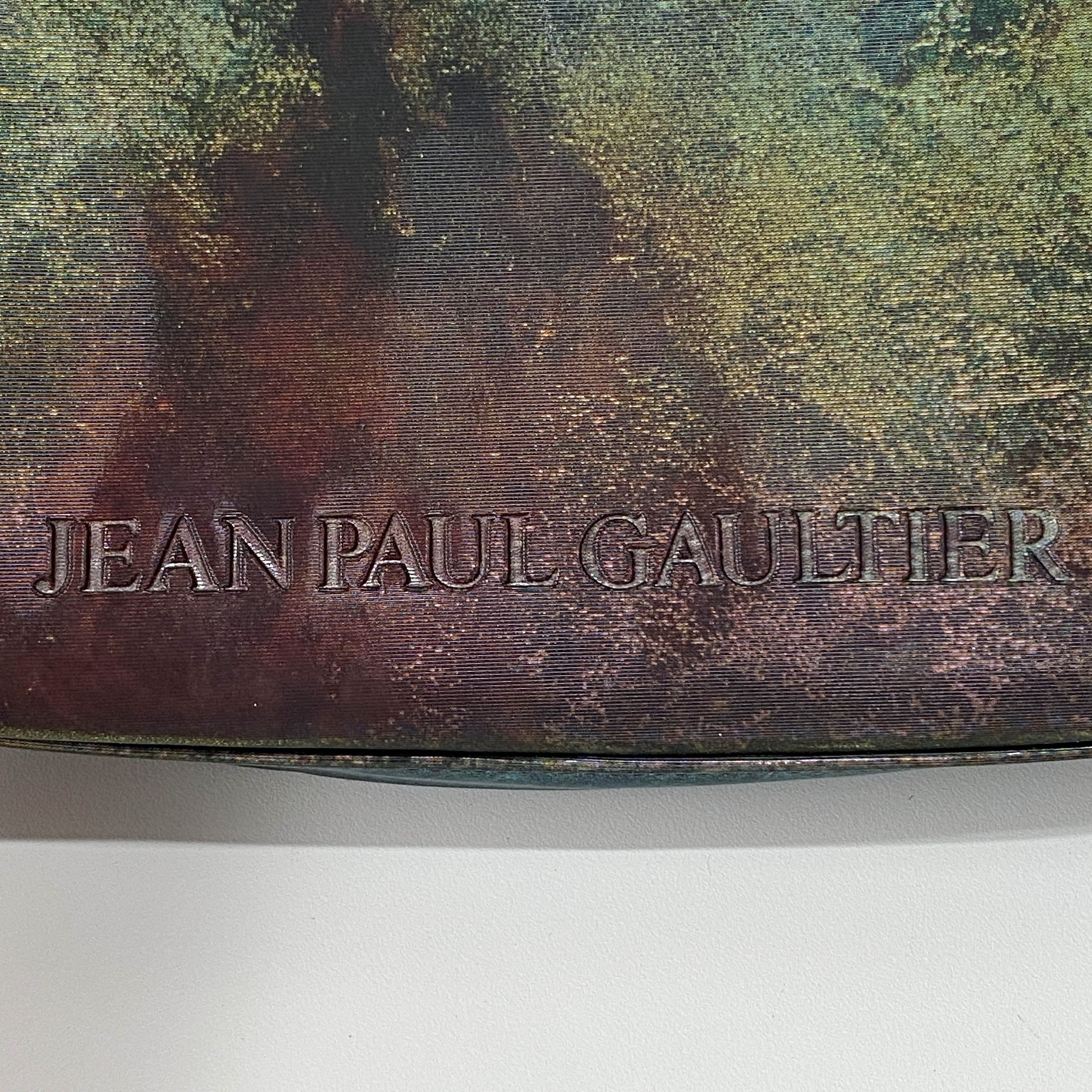 Green Coated Canvas Shoulder Bag