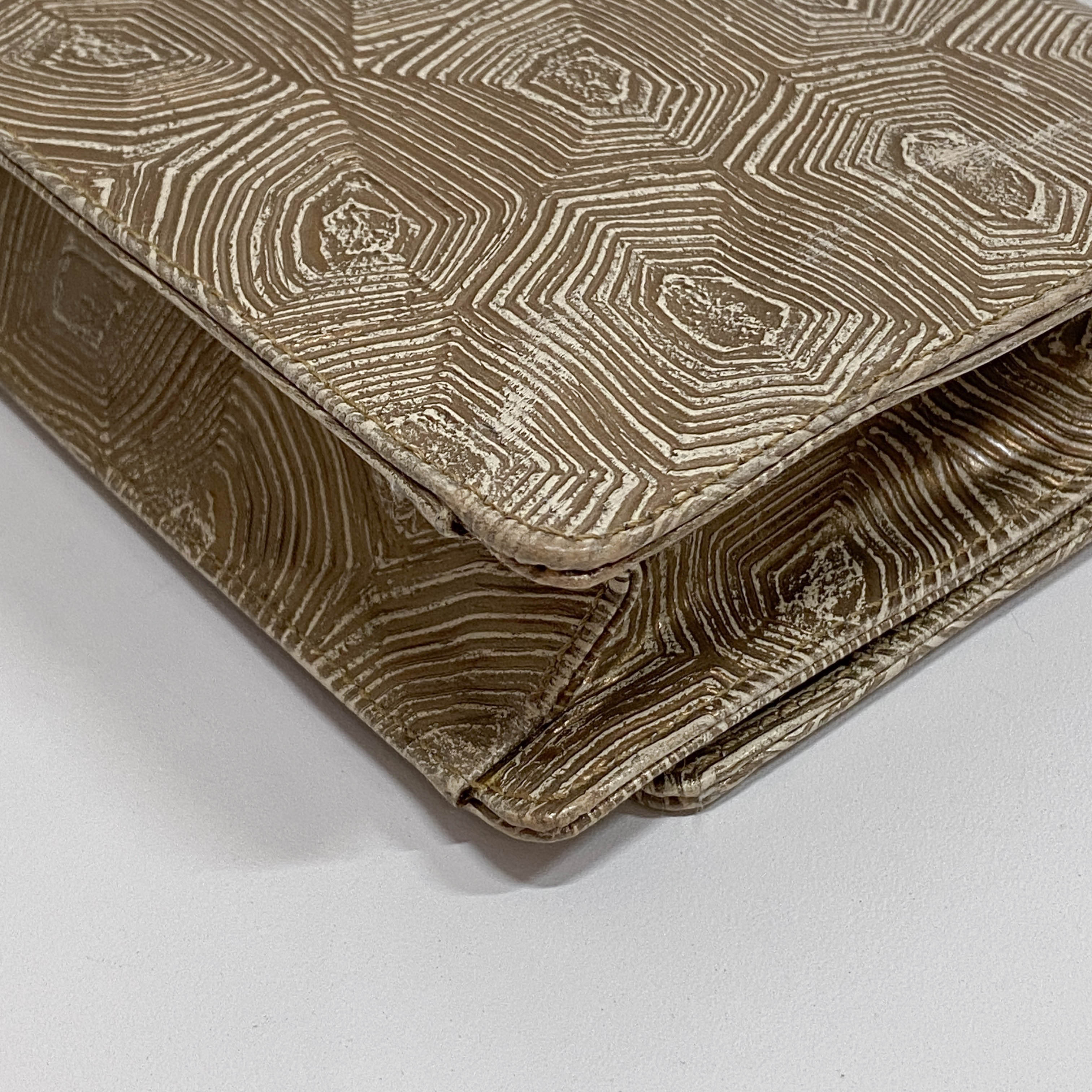 Metallic Leather Shoulder Bag