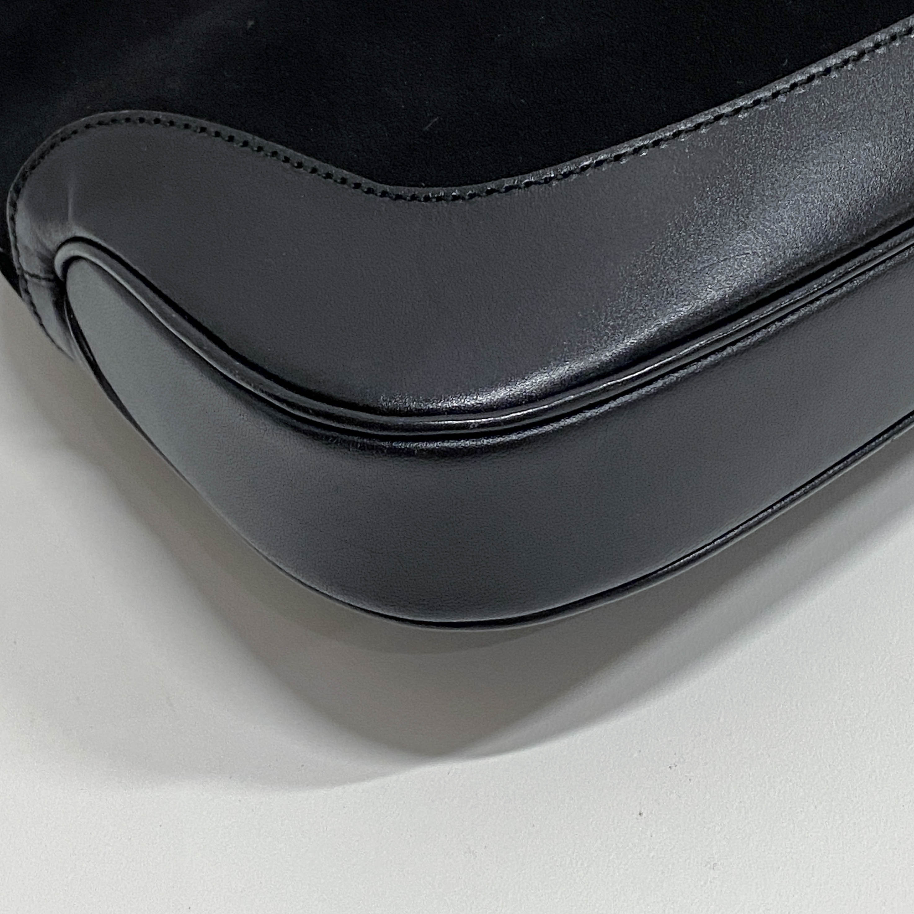 Jackie Black Suede Shoulder Bag