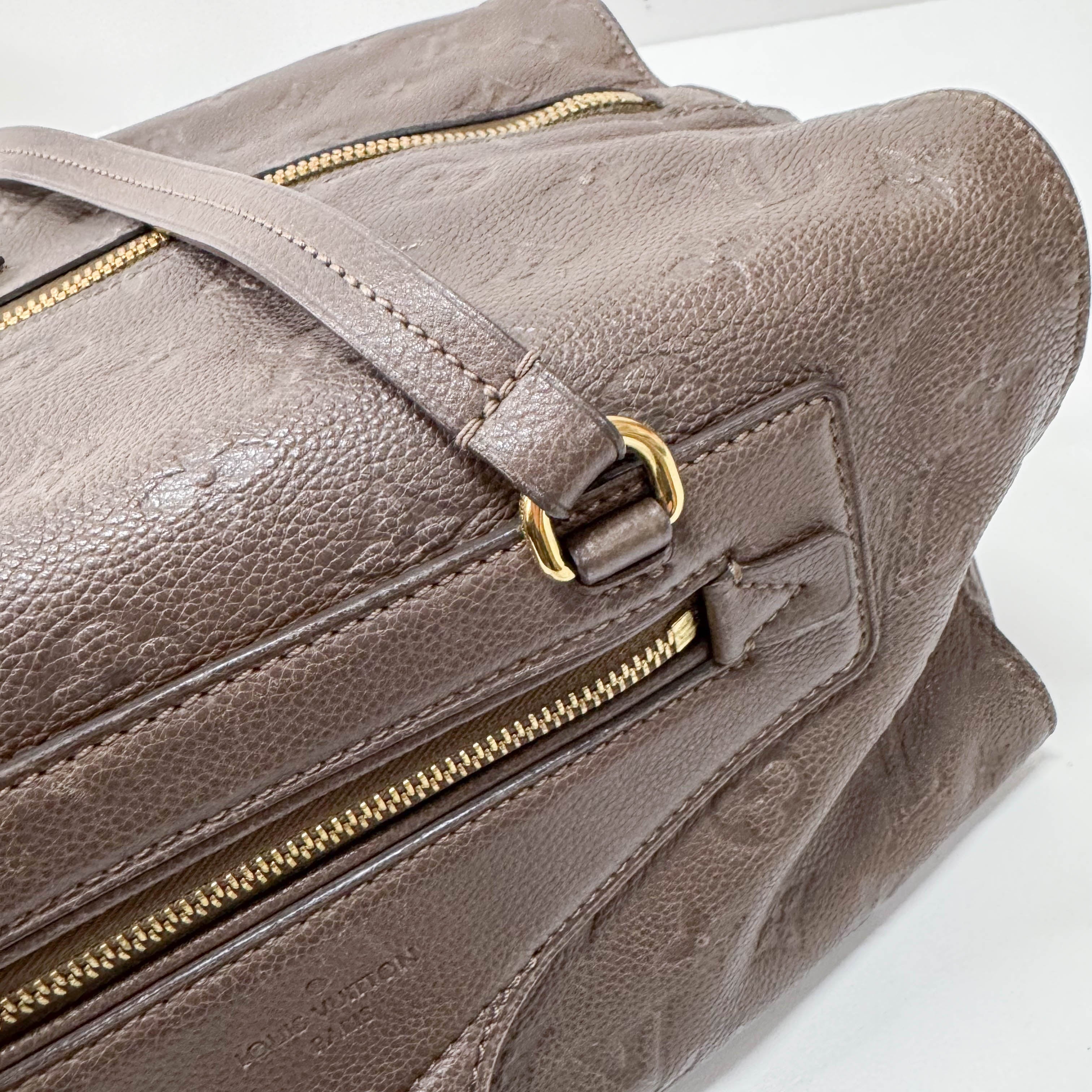 Empreinte Inspire Taupe Monogram Shoulder Bag