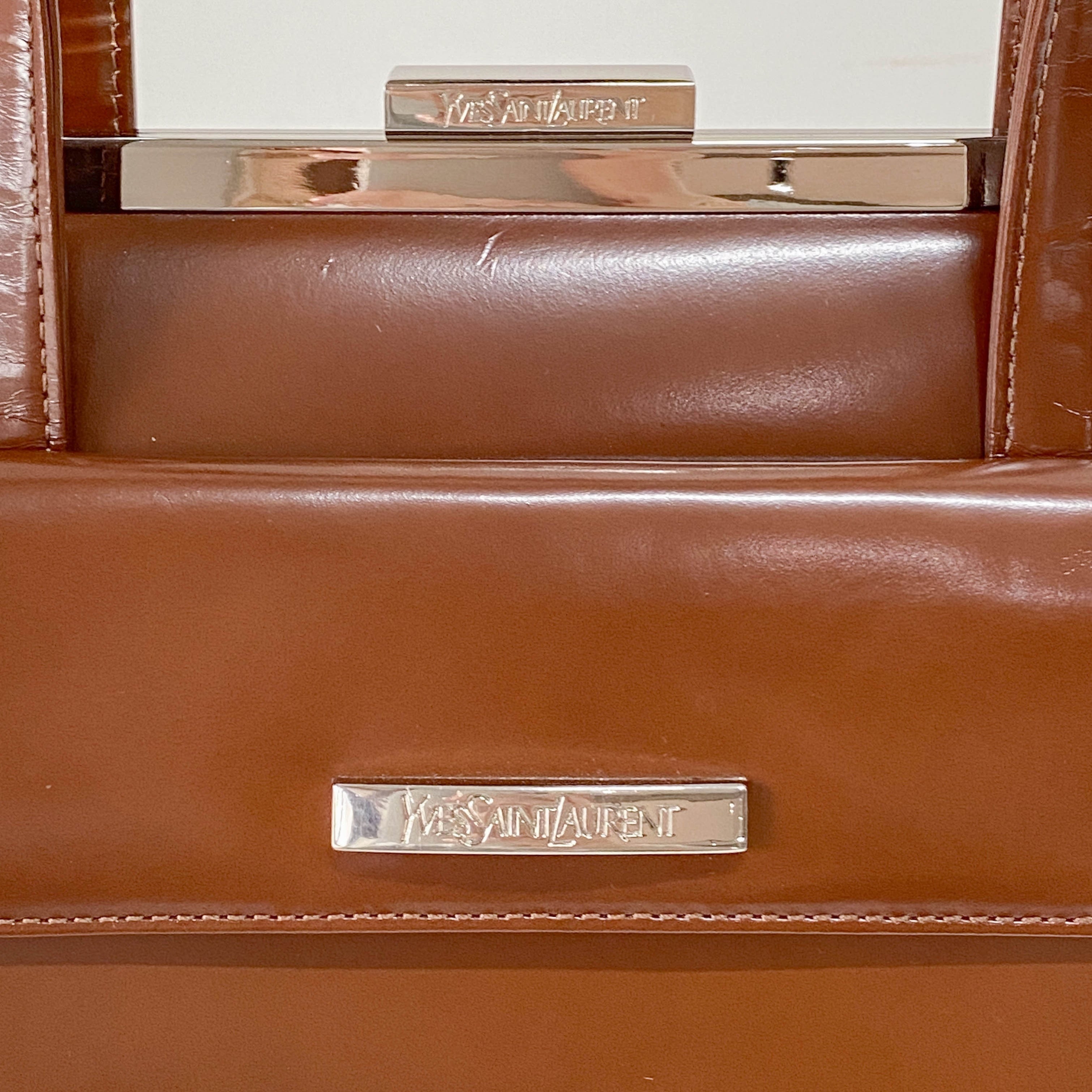 Brown Leather Handle Bag