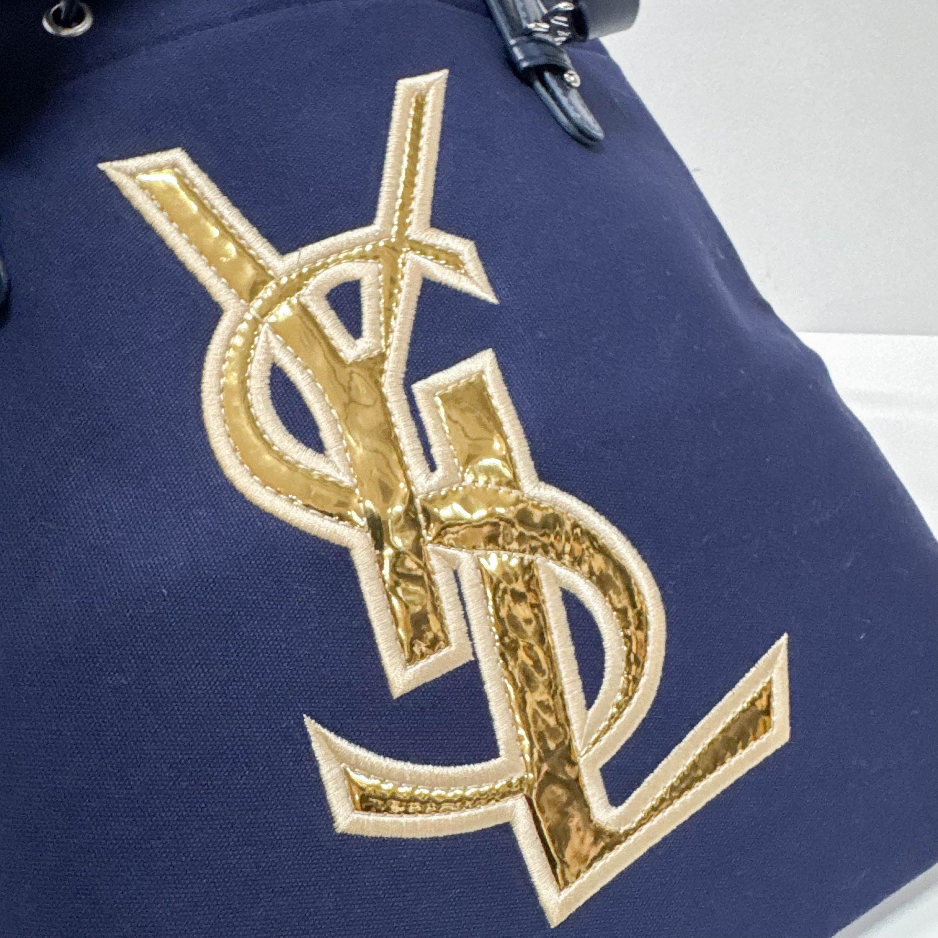 Navy Blue Cotton Tote Bag