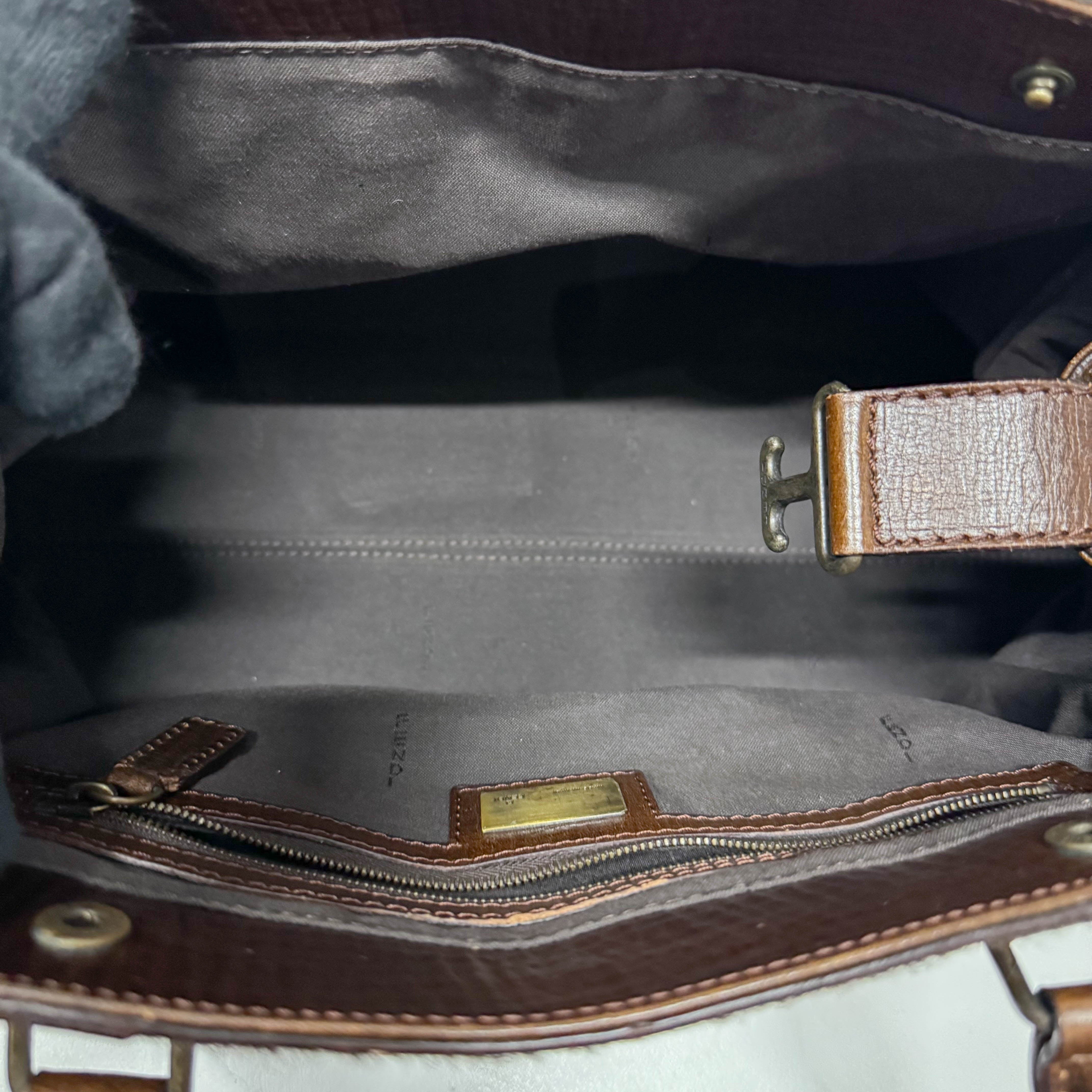 Limited Edition Squirrel Print Brown Pony Hair Shoulder Bag