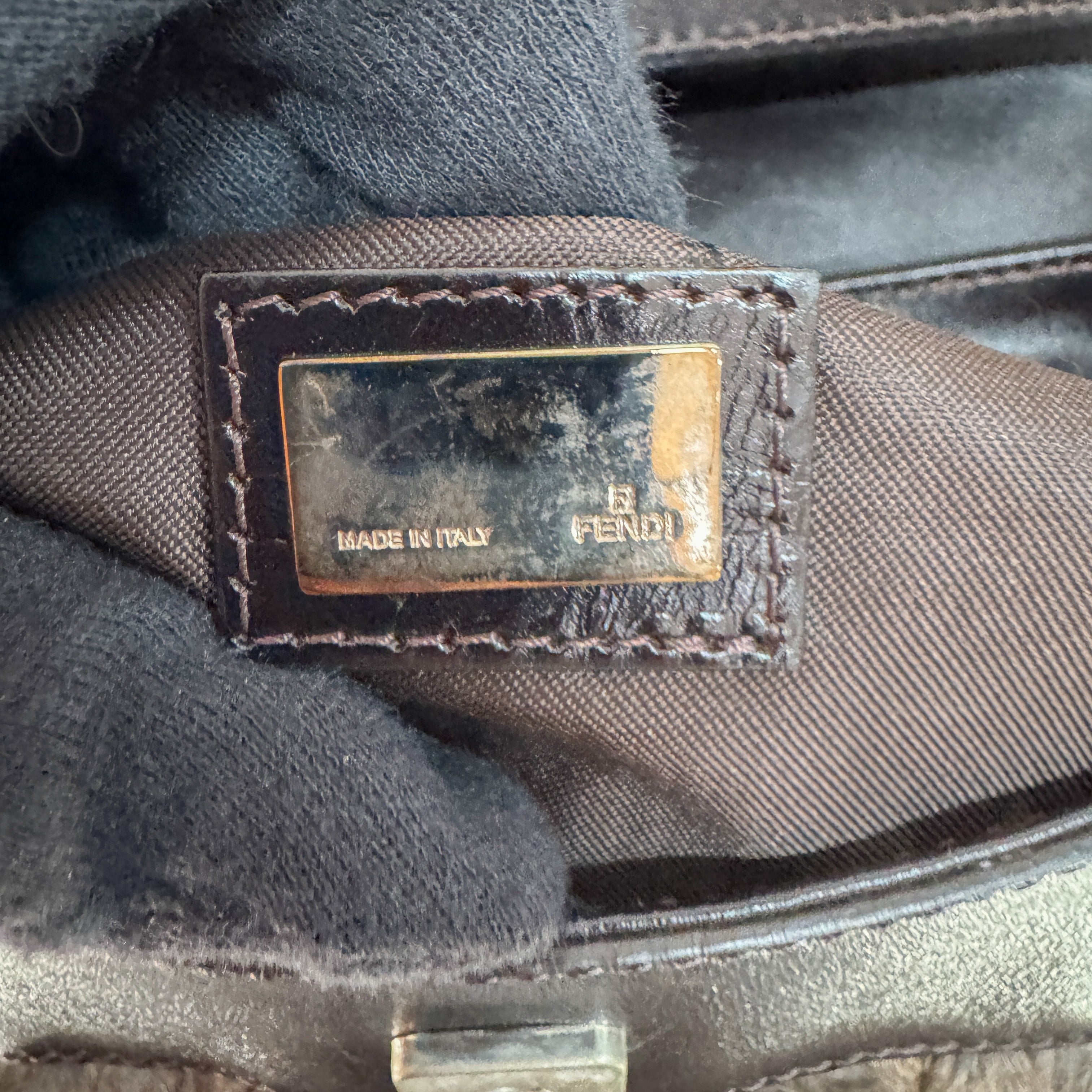 Chef Brown Pony Hair Shoulder Bag