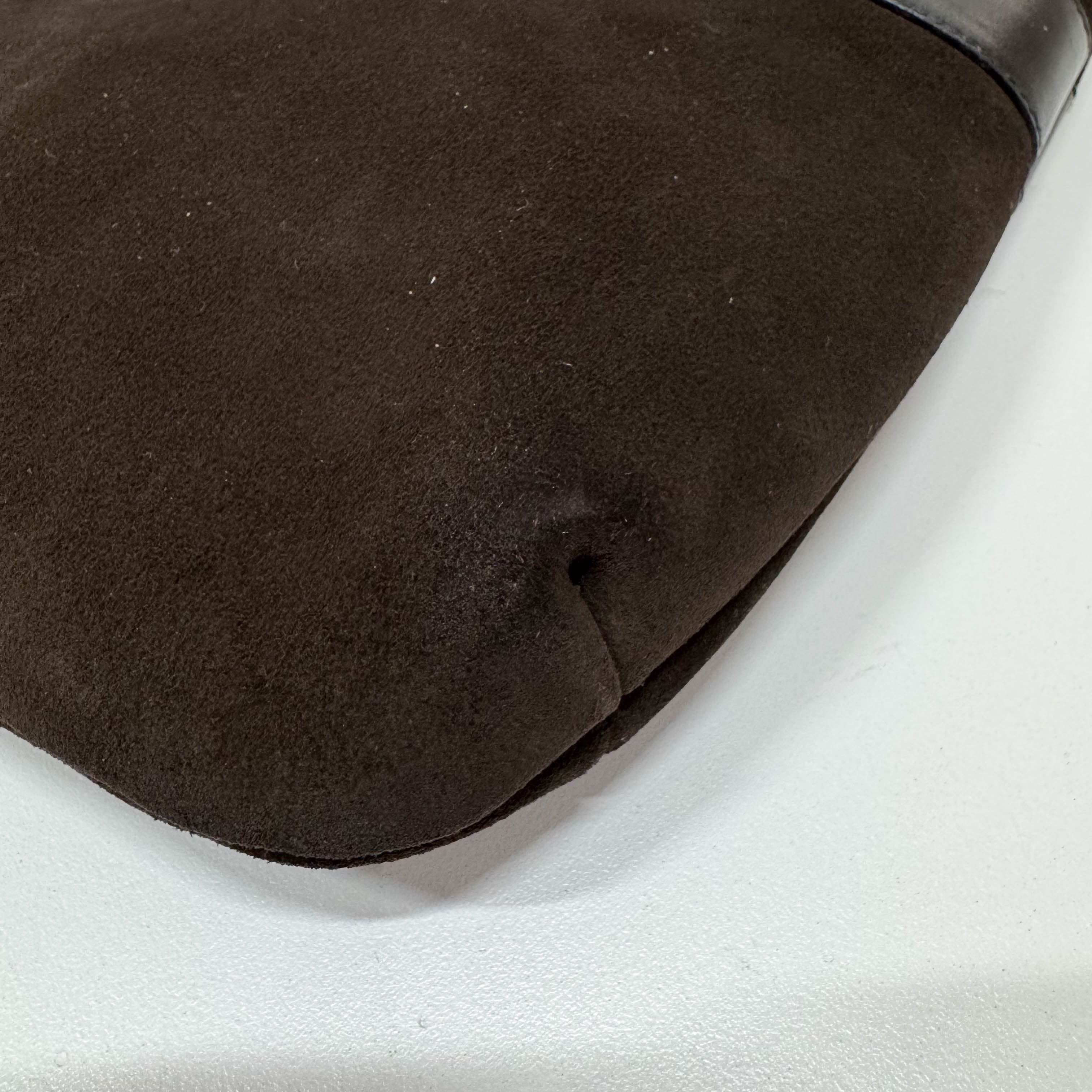 Dionysus Dark Brown Suede Hobo Bag